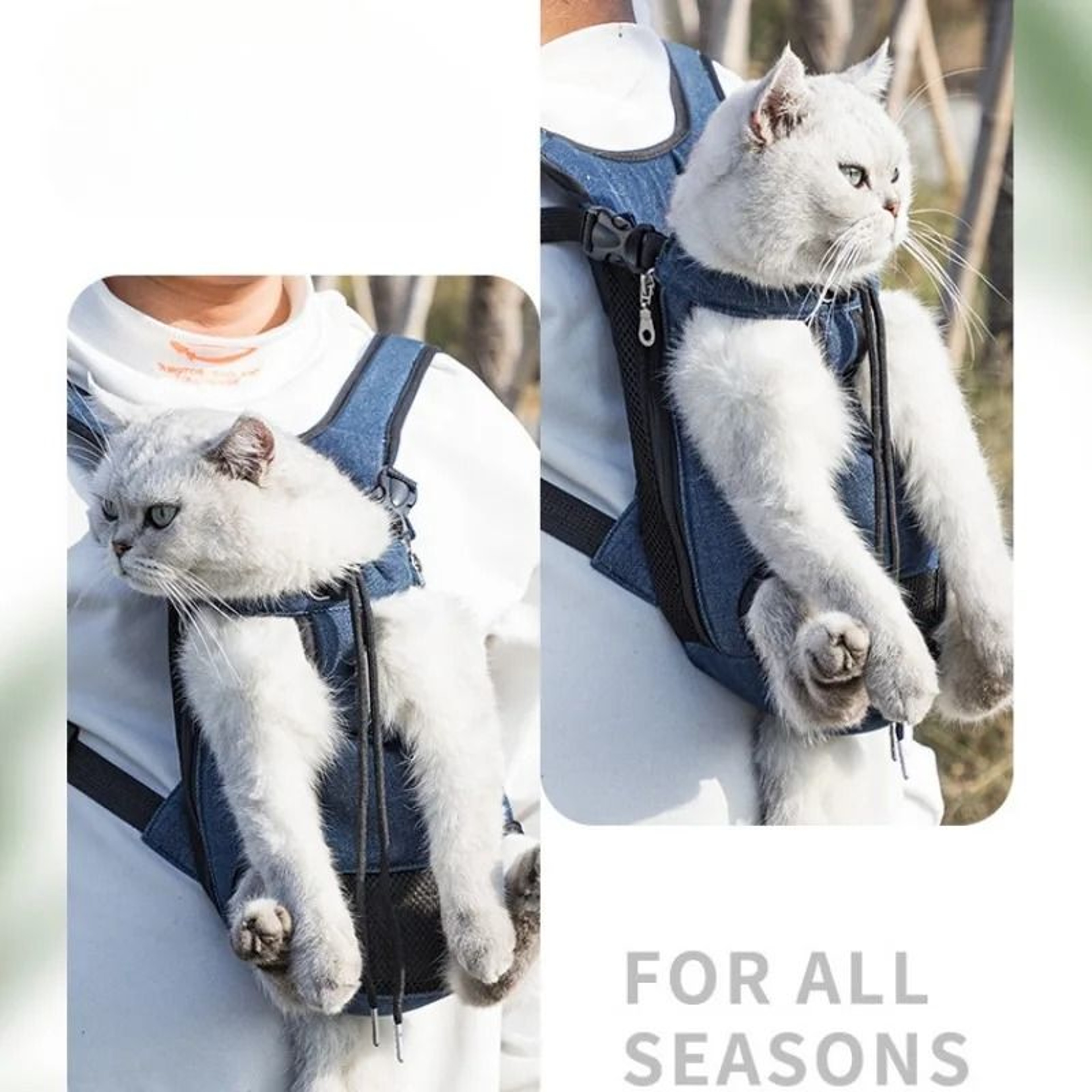Breathable Pet Carrier Backpack For Small Dogs And Cats Travel Front Pack 7