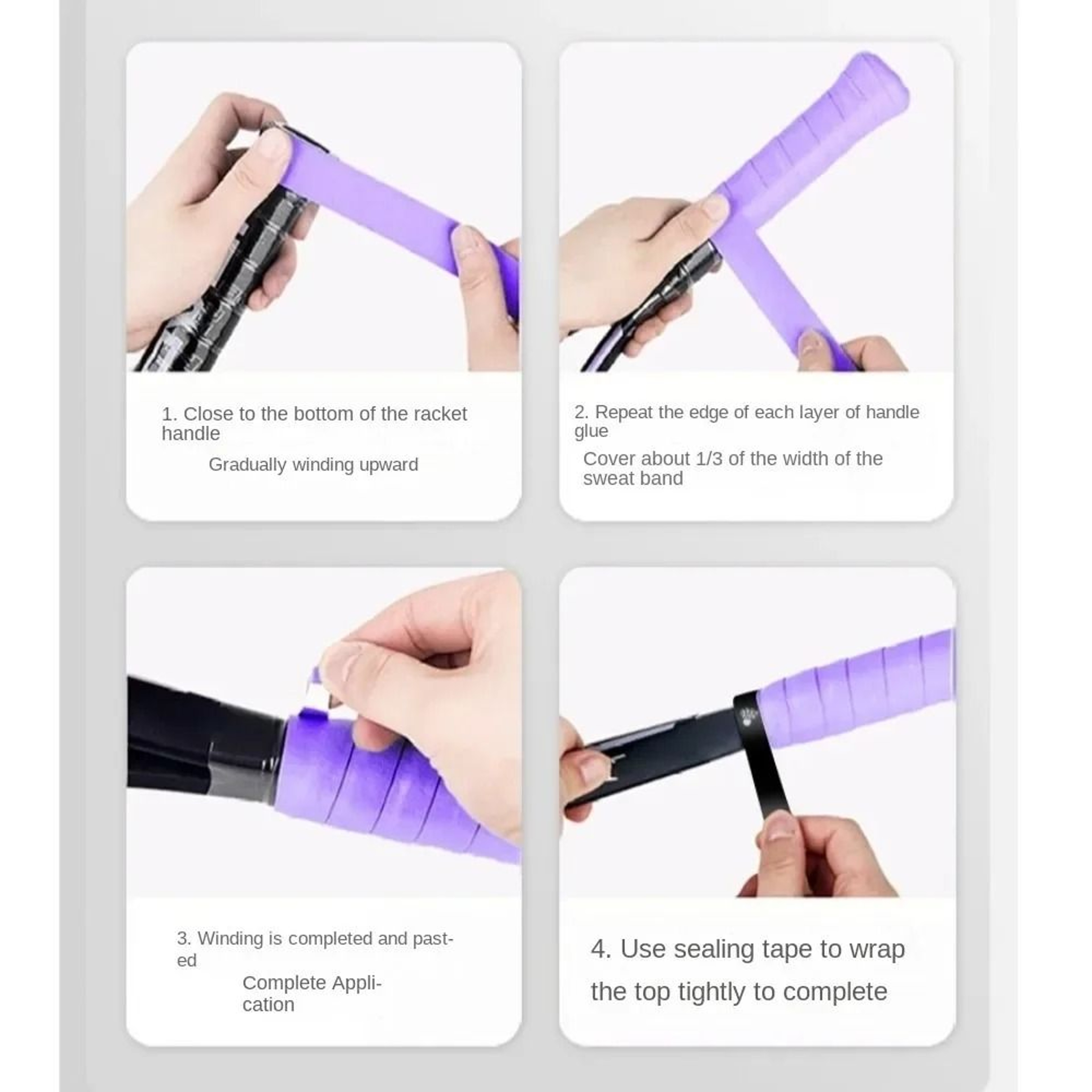 Non Slip Badminton Racket Grip Tape Tennis Overgrip Handle Wrap 9