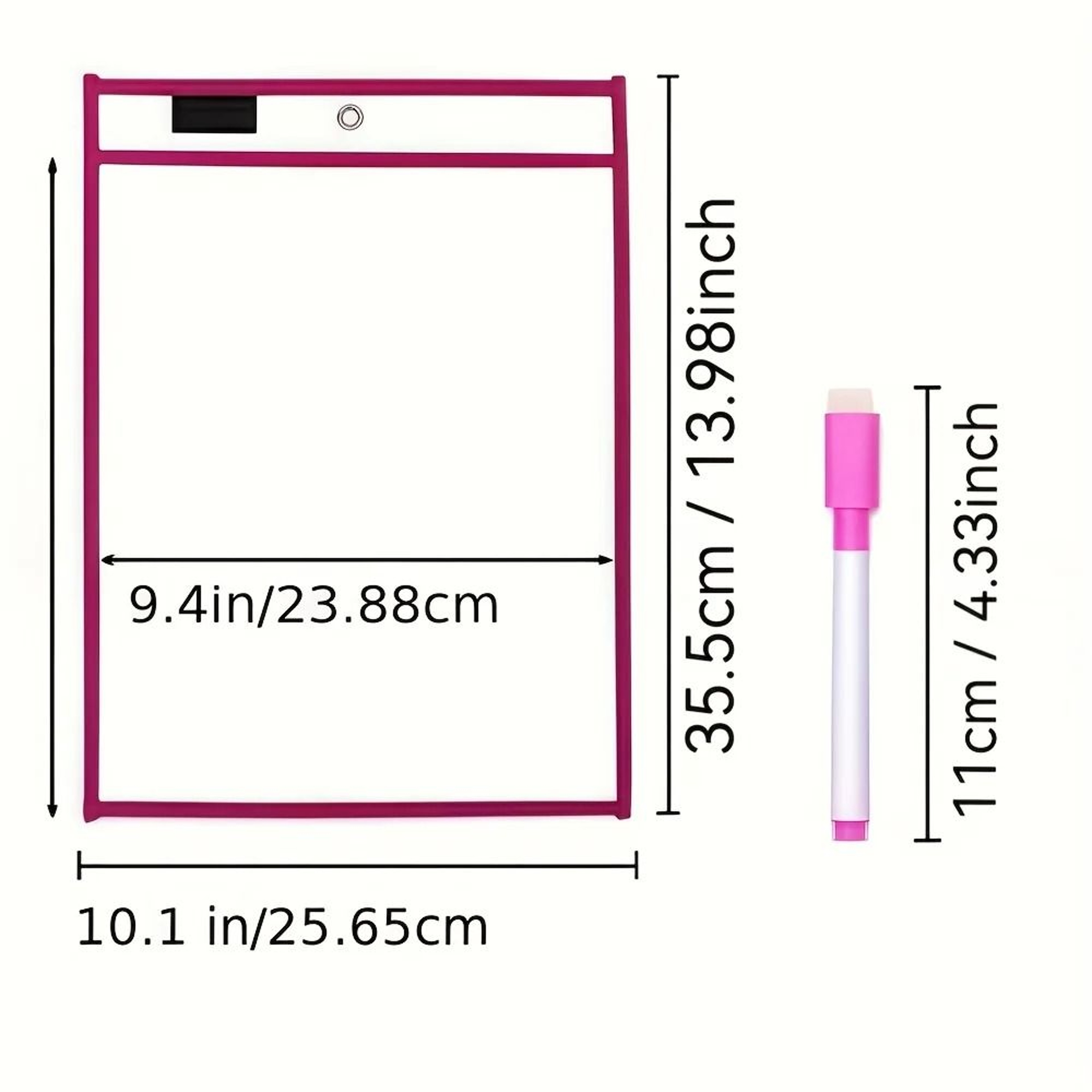 Extra Large Reusable Dry Erase Pockets Set Classroom Worksheet Sleeves 20pcs 5