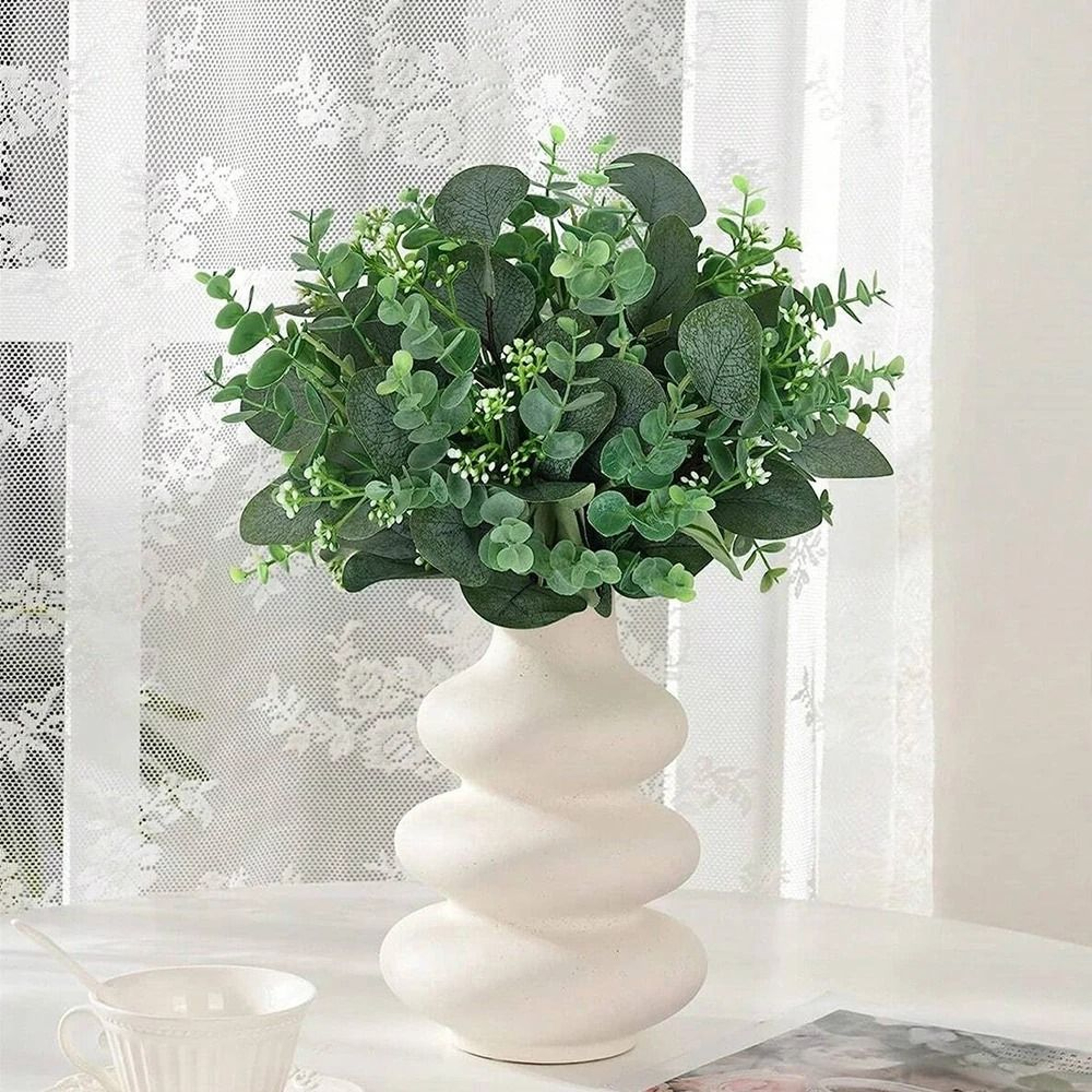 Artificial Eucalyptus Stems Bulk Set For Wedding And Home Greenery Decor 9
