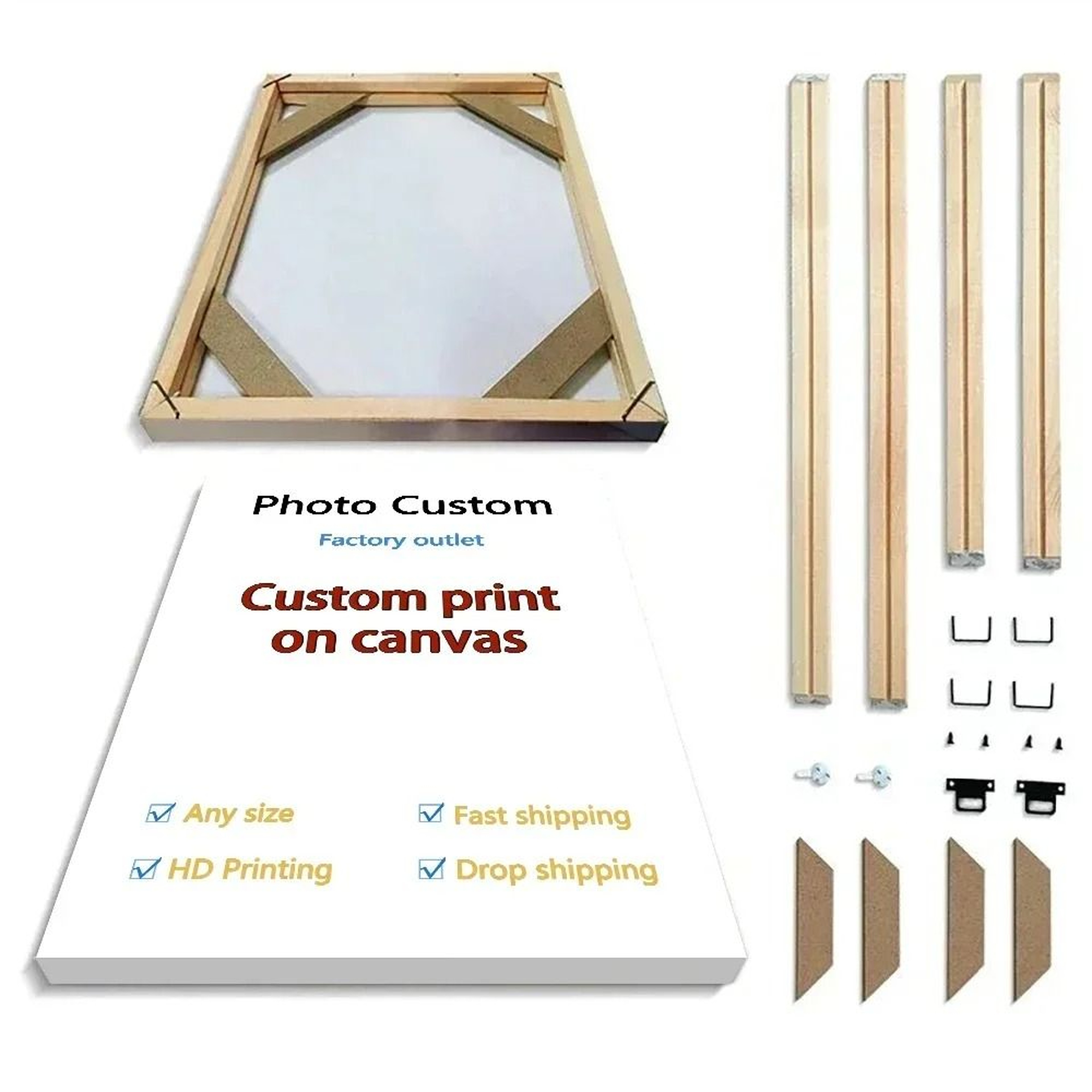 Custom Canvas Print Personalized Photo Wall Art Large HD Poster 1