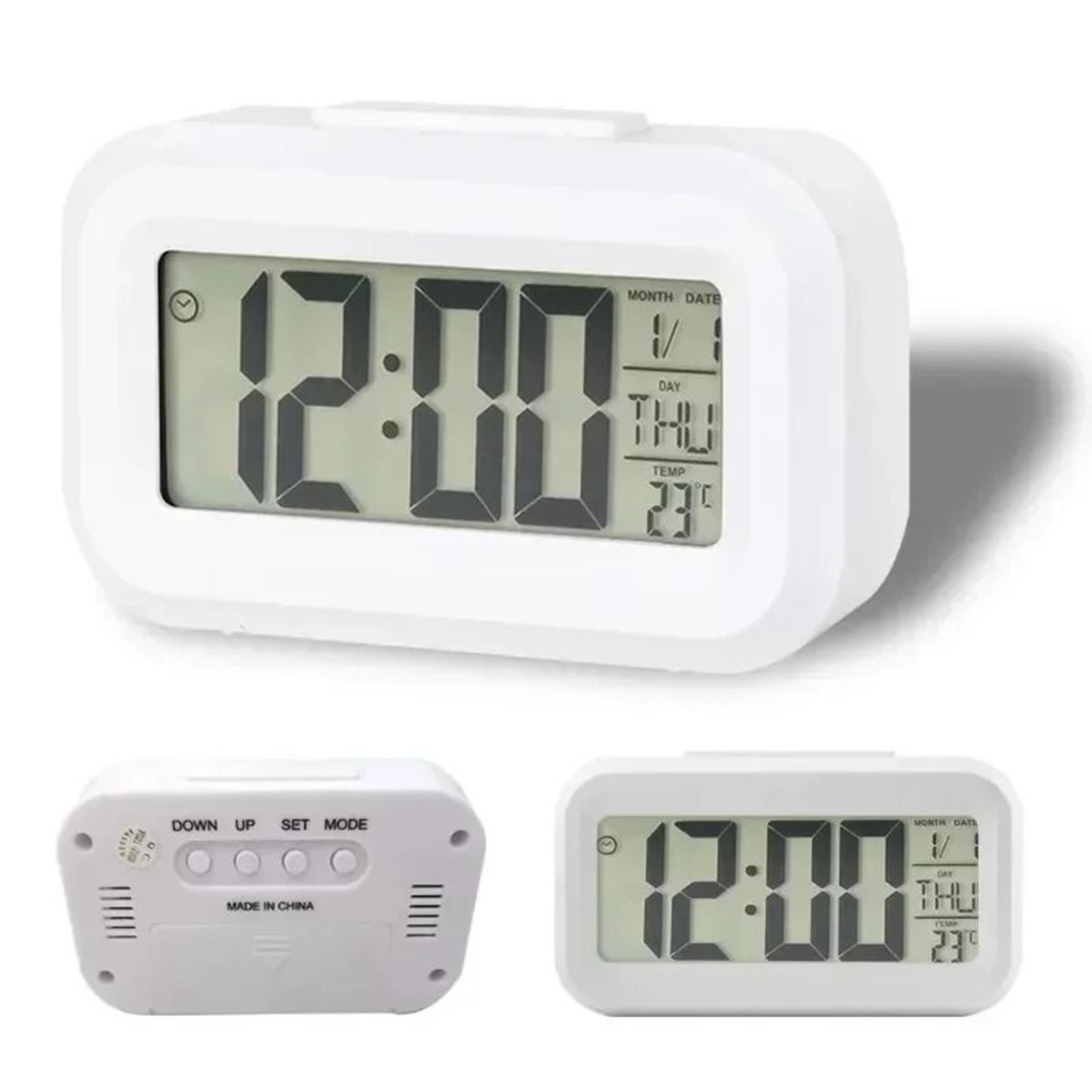 LED Digital Alarm Clock With Calendar Backlight Multifunction Desk Clock 7