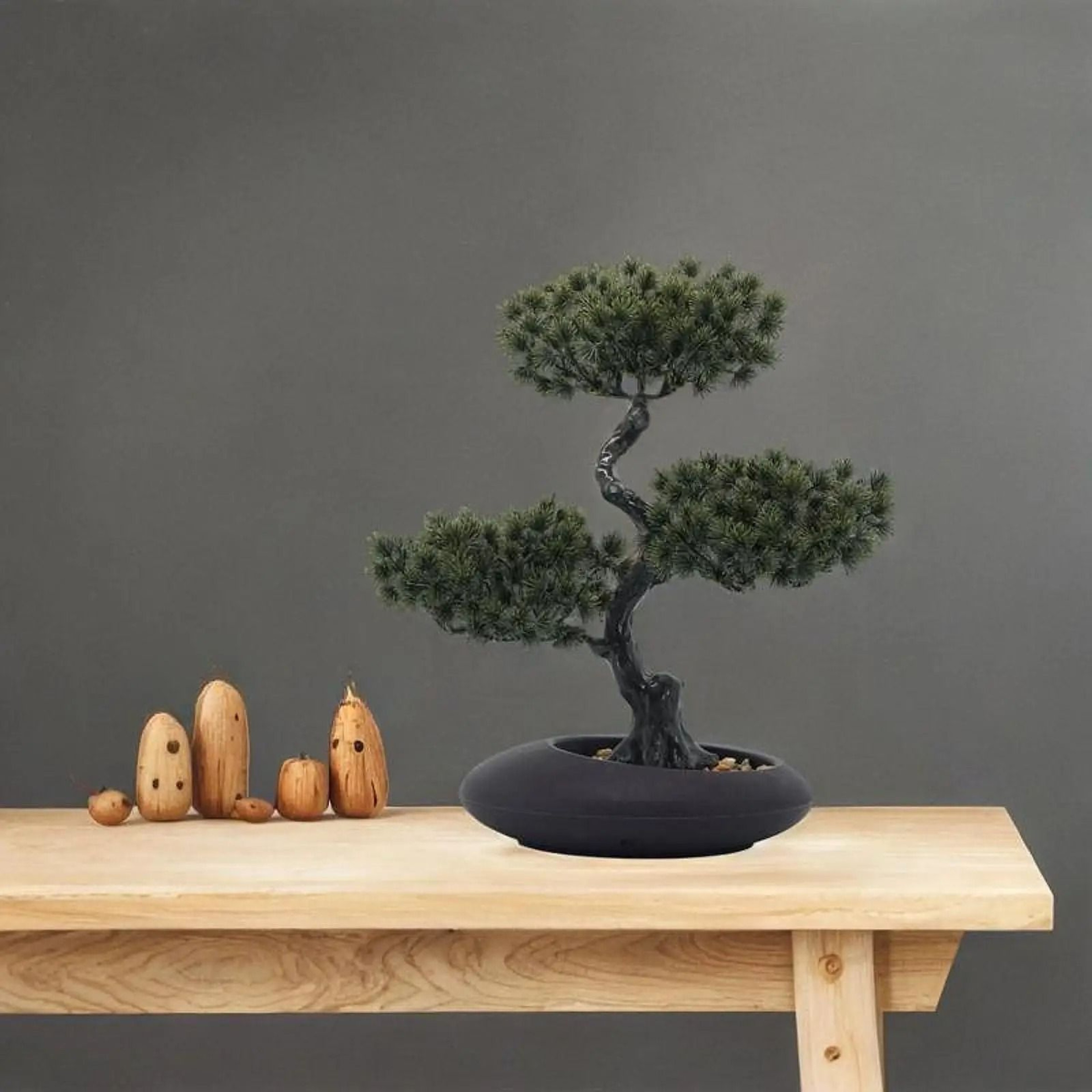 Artificial Bonsai Tree Japanese Pine Mini Plant Decor For Desk And Home 10