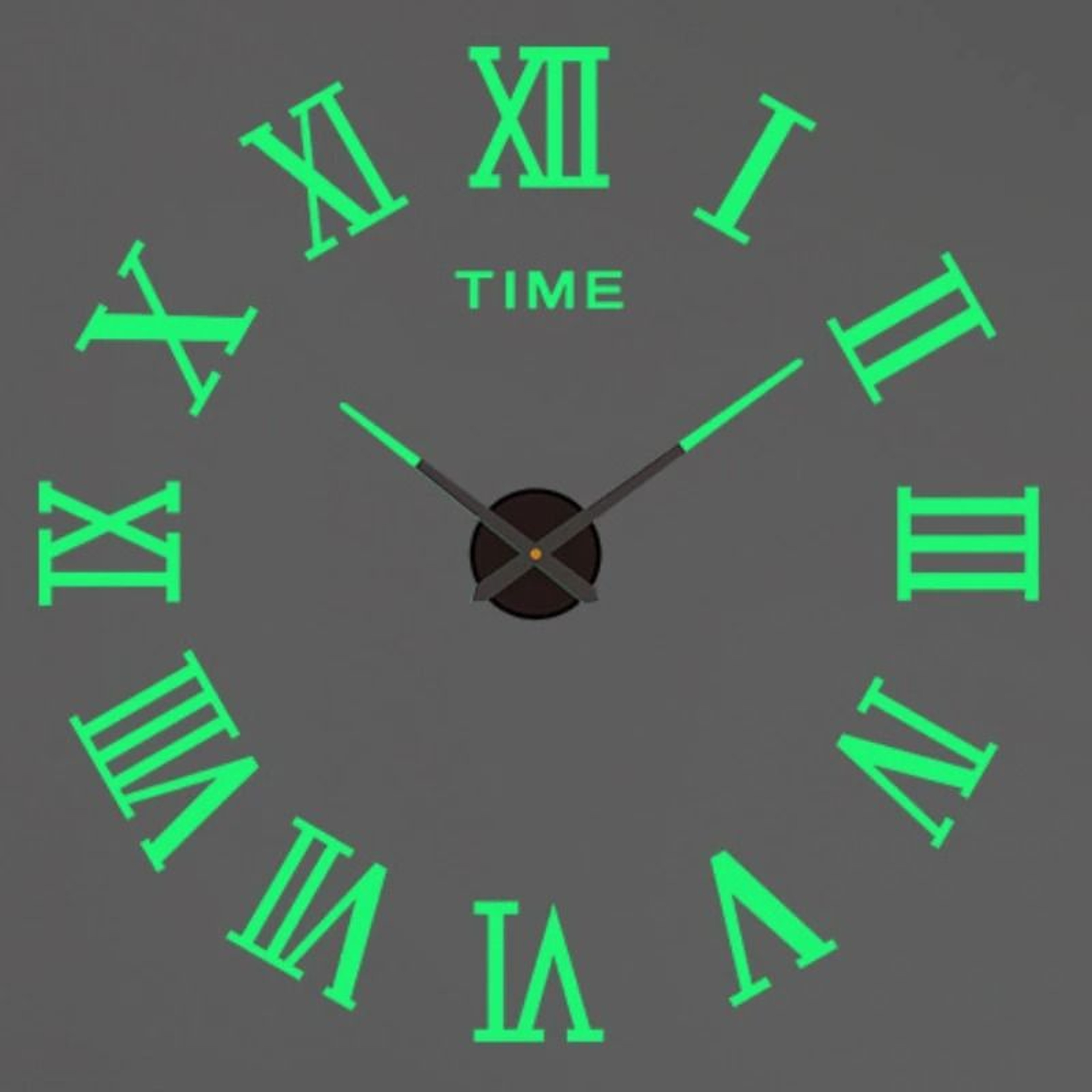 Modern 3D DIY Wall Clock Acrylic Mirror Large Decorative Clock 9
