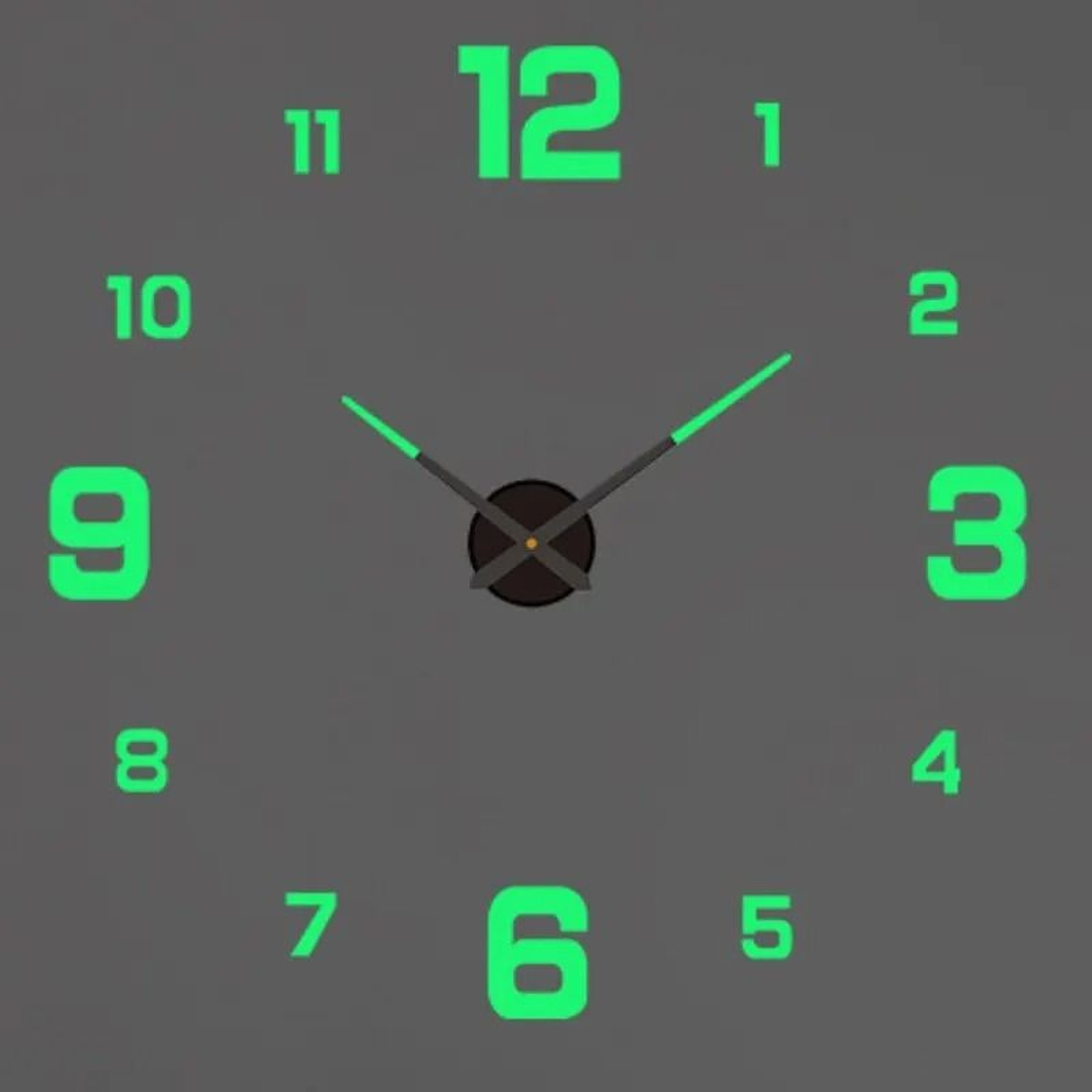 Modern 3D DIY Wall Clock Acrylic Mirror Large Decorative Clock 10