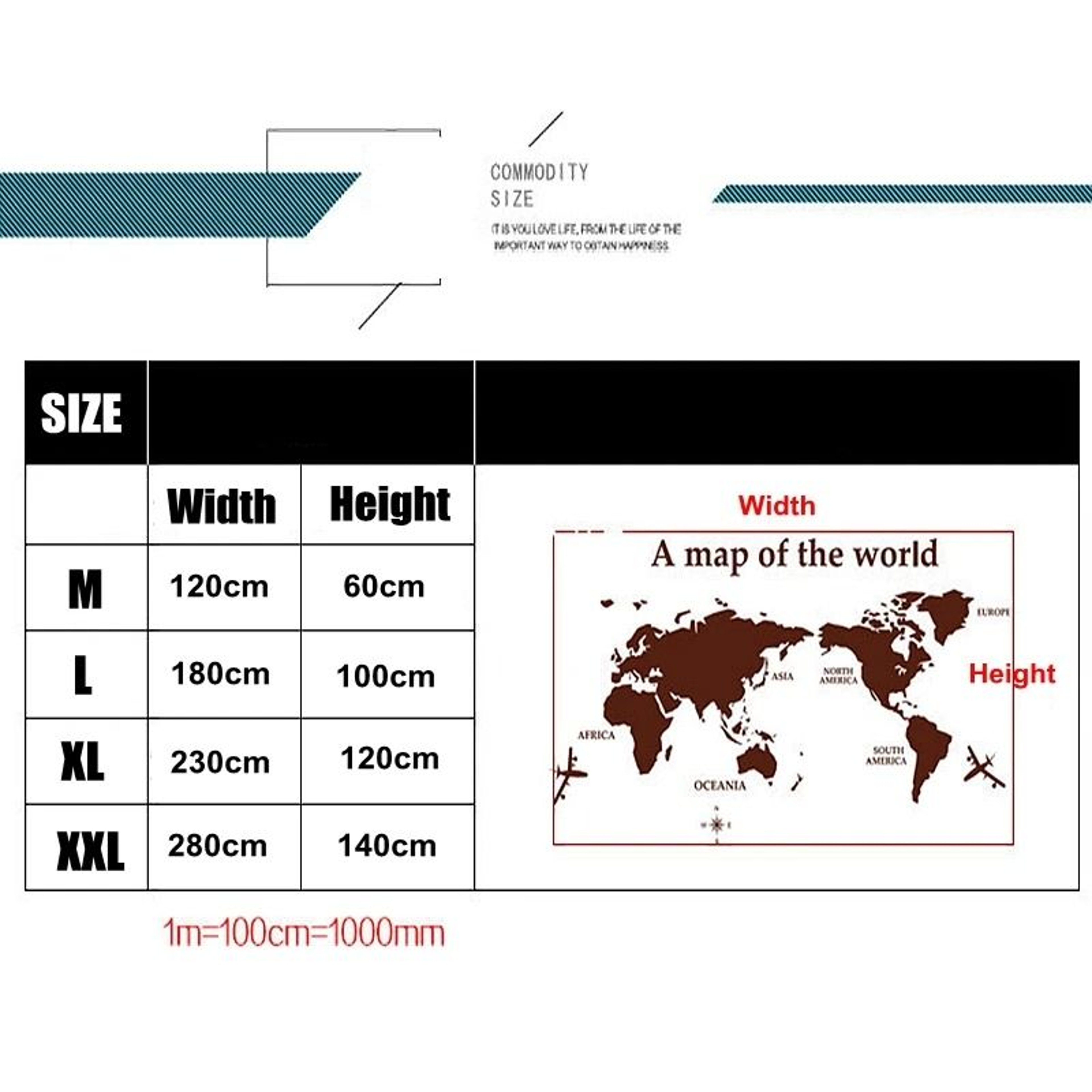 3D World Map Wall Sticker Acrylic World Map Decor Modern Wall Art 9