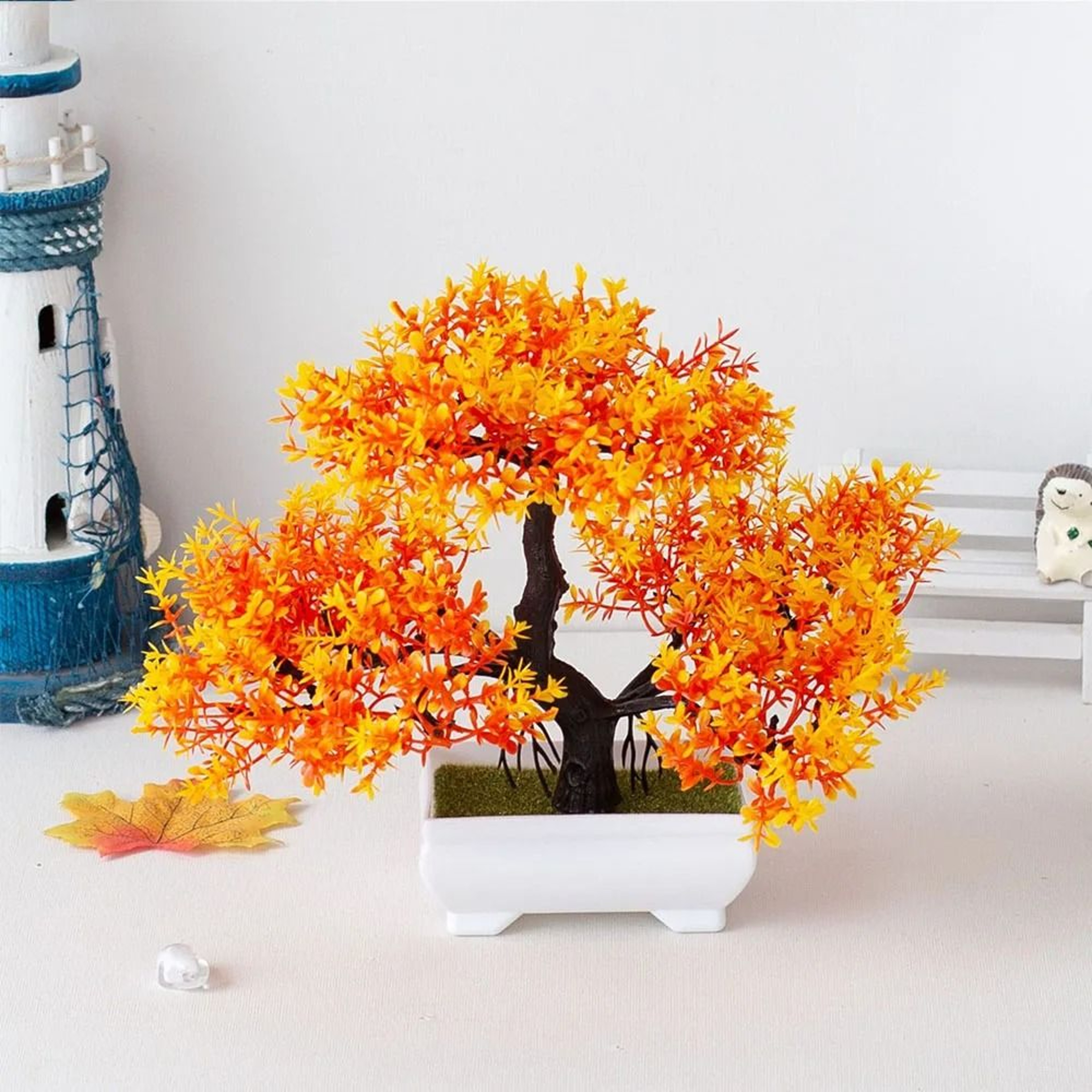 Artificial Bonsai Plant Mini Potted Tree Tabletop Decor 20