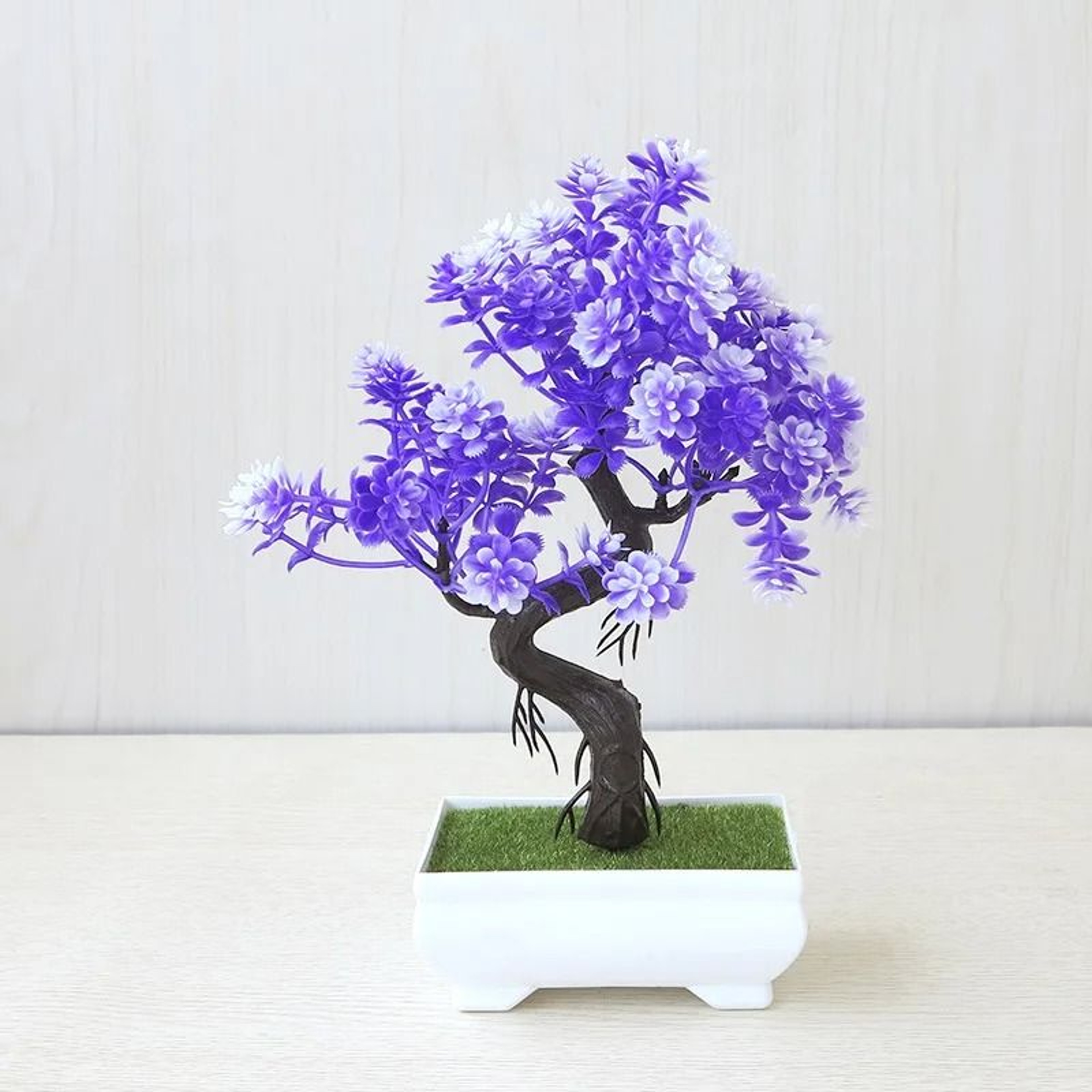 Artificial Bonsai Plant Mini Potted Tree Tabletop Decor 22