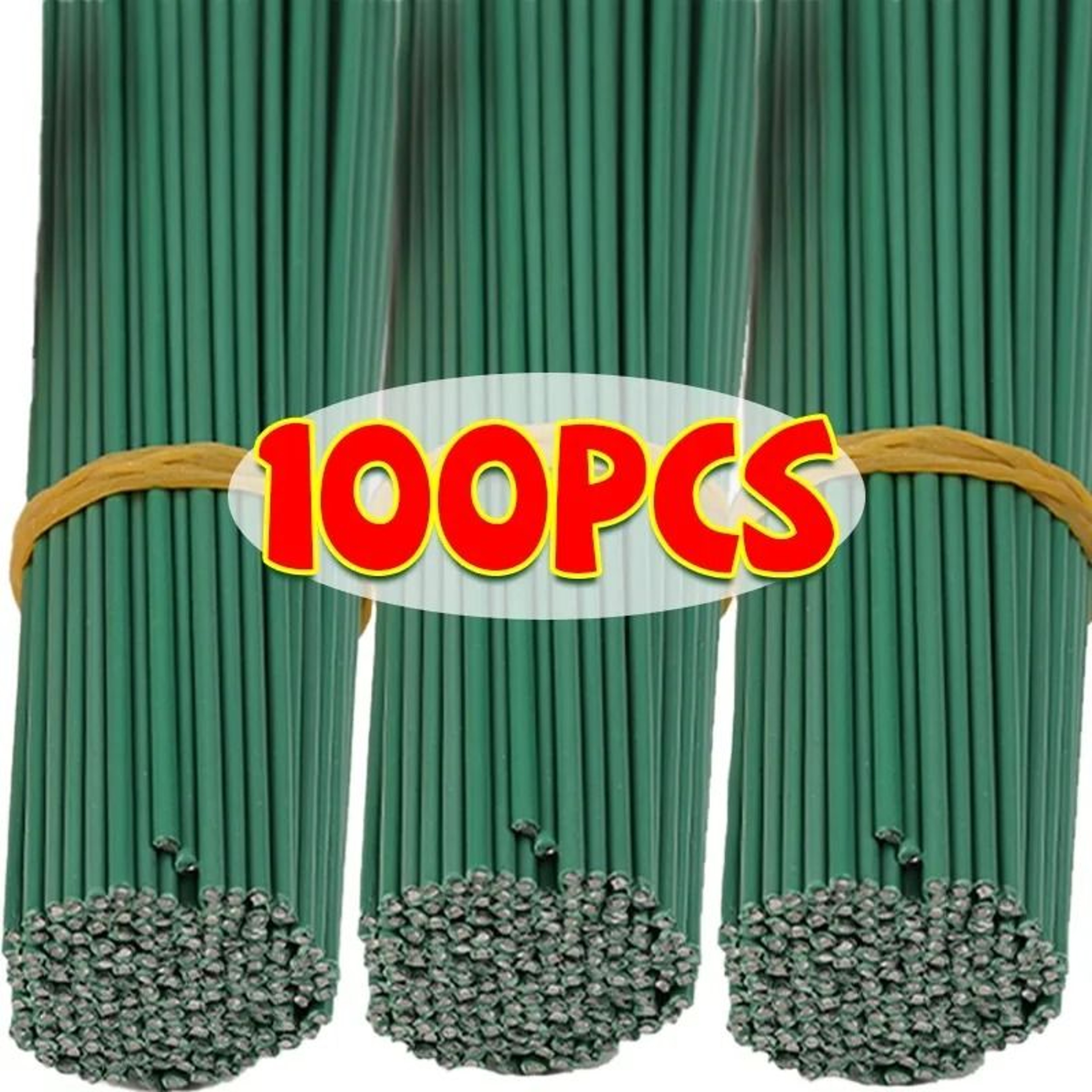 Bendable Artificial Flower Stems Floral Wire Rods For DIY Crafts 0