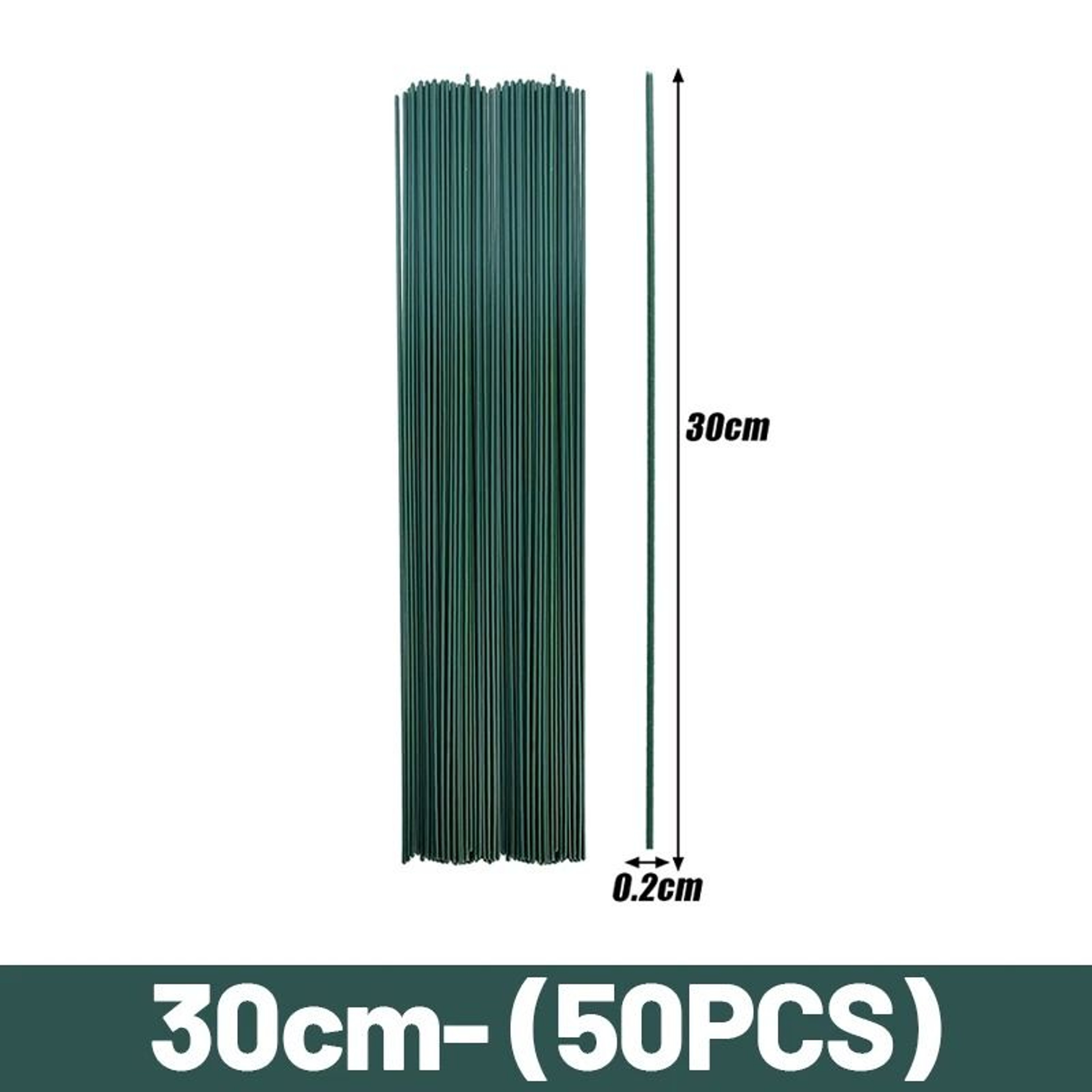 Bendable Artificial Flower Stems Floral Wire Rods For DIY Crafts 2