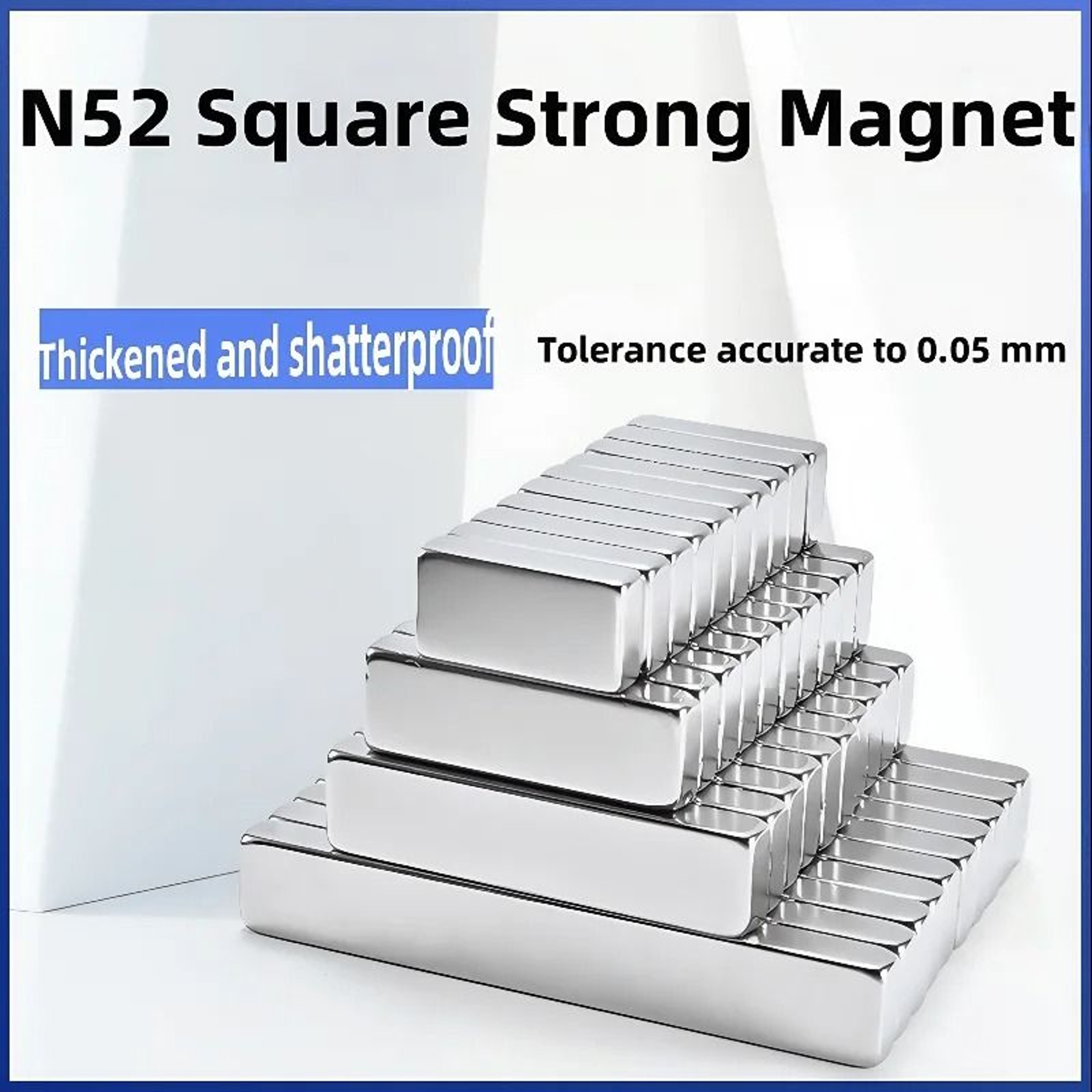 N52 Strong Neodymium Magnets Set Heavy Duty Square Magnets For Office And DIY Use 24