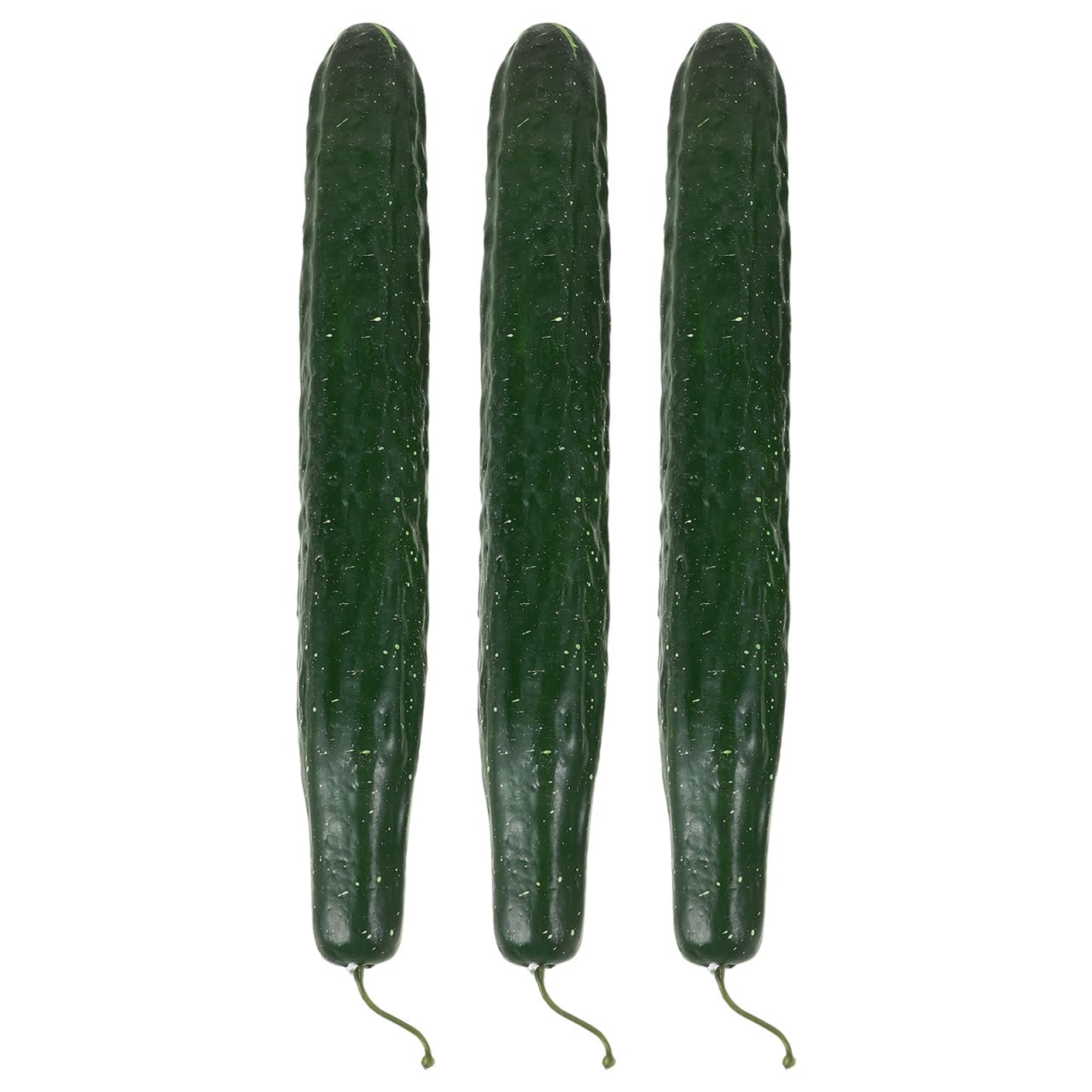 Realistic Fake Cucumber Decor Set Artificial Vegetables Props For Kitchen Display 0