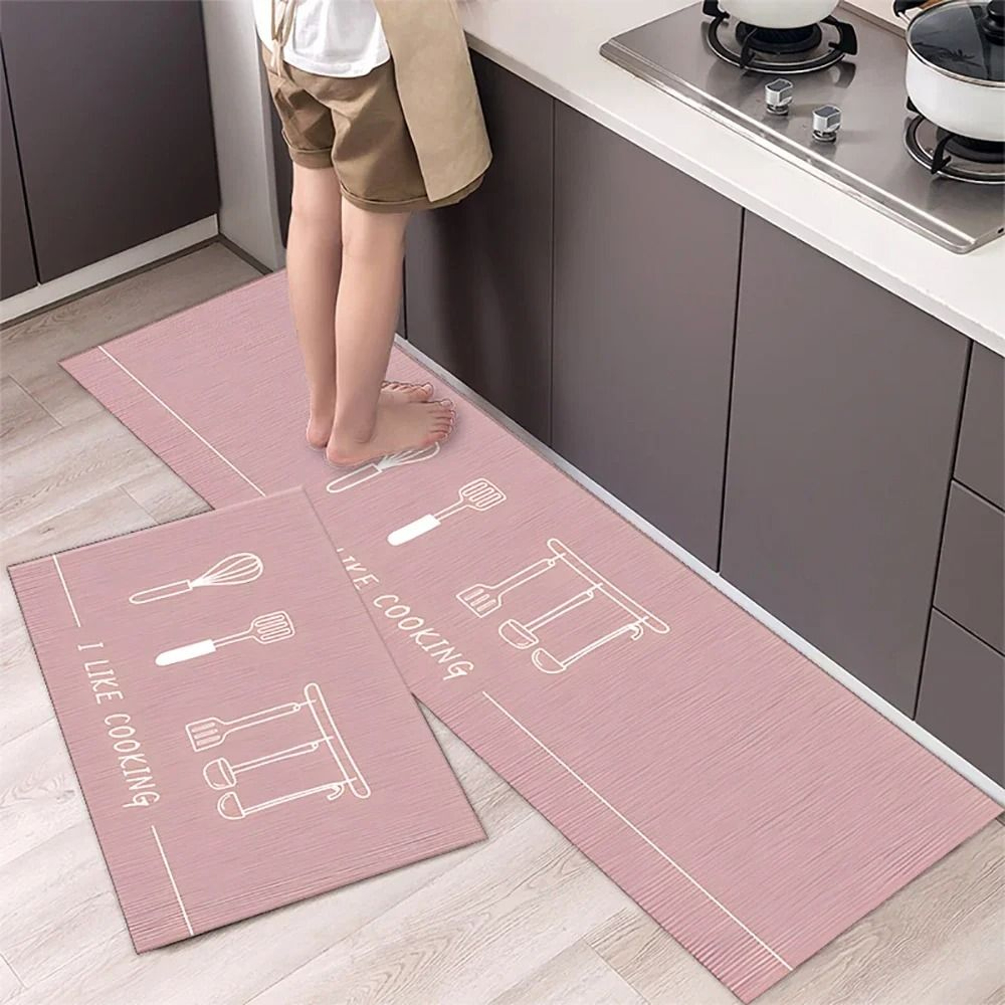 Soft Washable Non Slip Floor Mat Long Kitchen Bedside Runner Rug 2