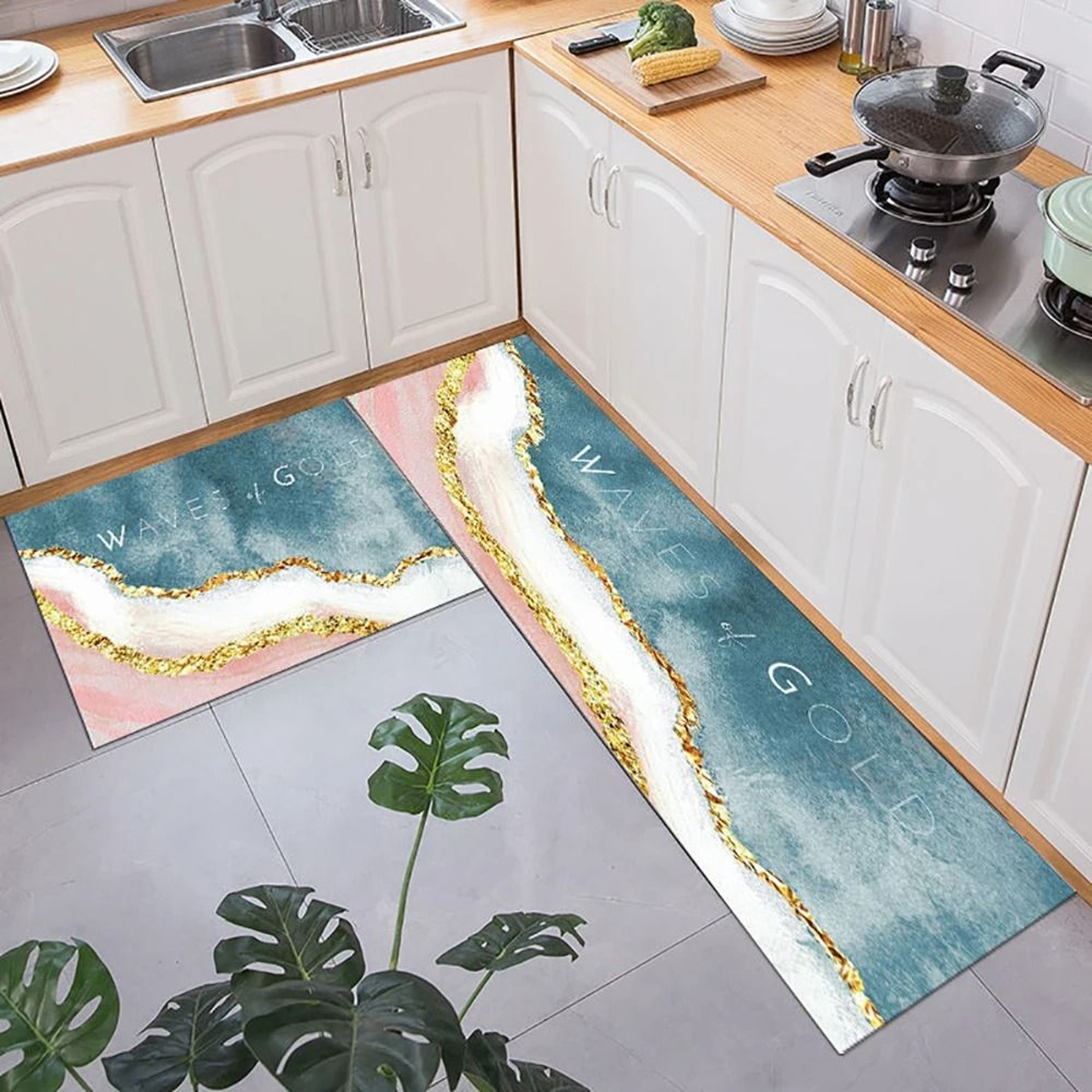 Soft Washable Non Slip Floor Mat Long Kitchen Bedside Runner Rug 23