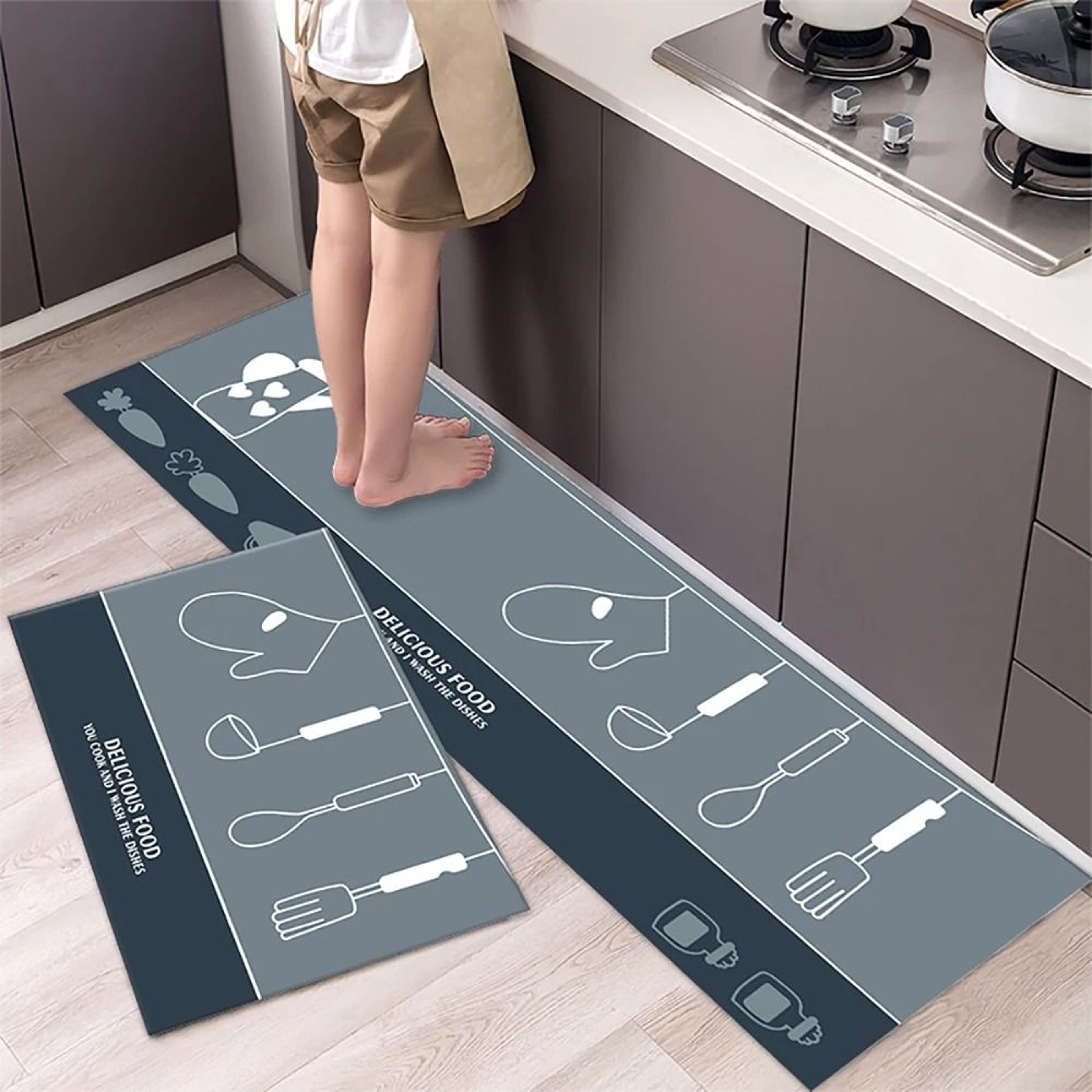 Soft Washable Non Slip Floor Mat Long Kitchen Bedside Runner Rug 16
