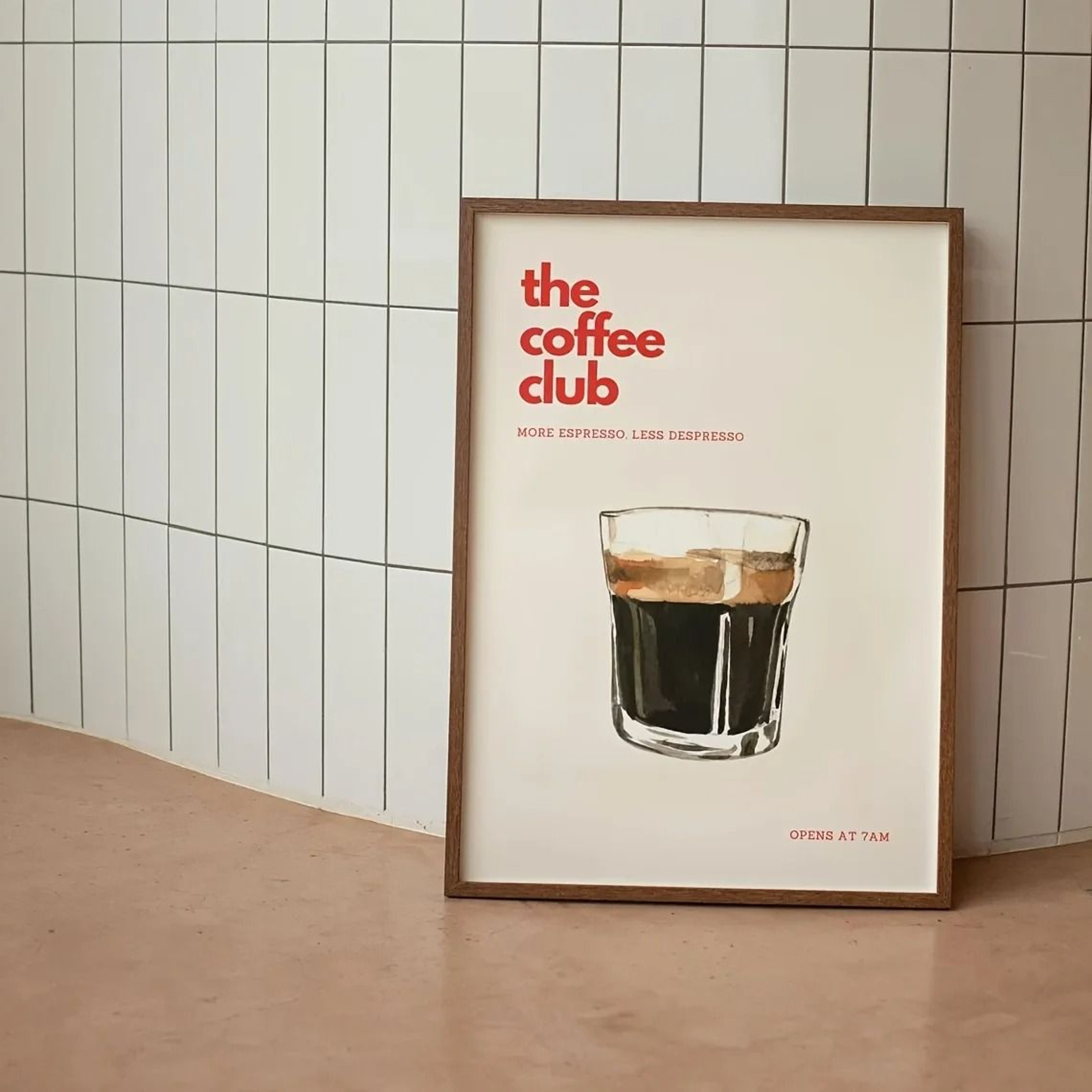 Retro Coffee Wall Art Canvas Chic Cafe Poster Kitchen Decor 12