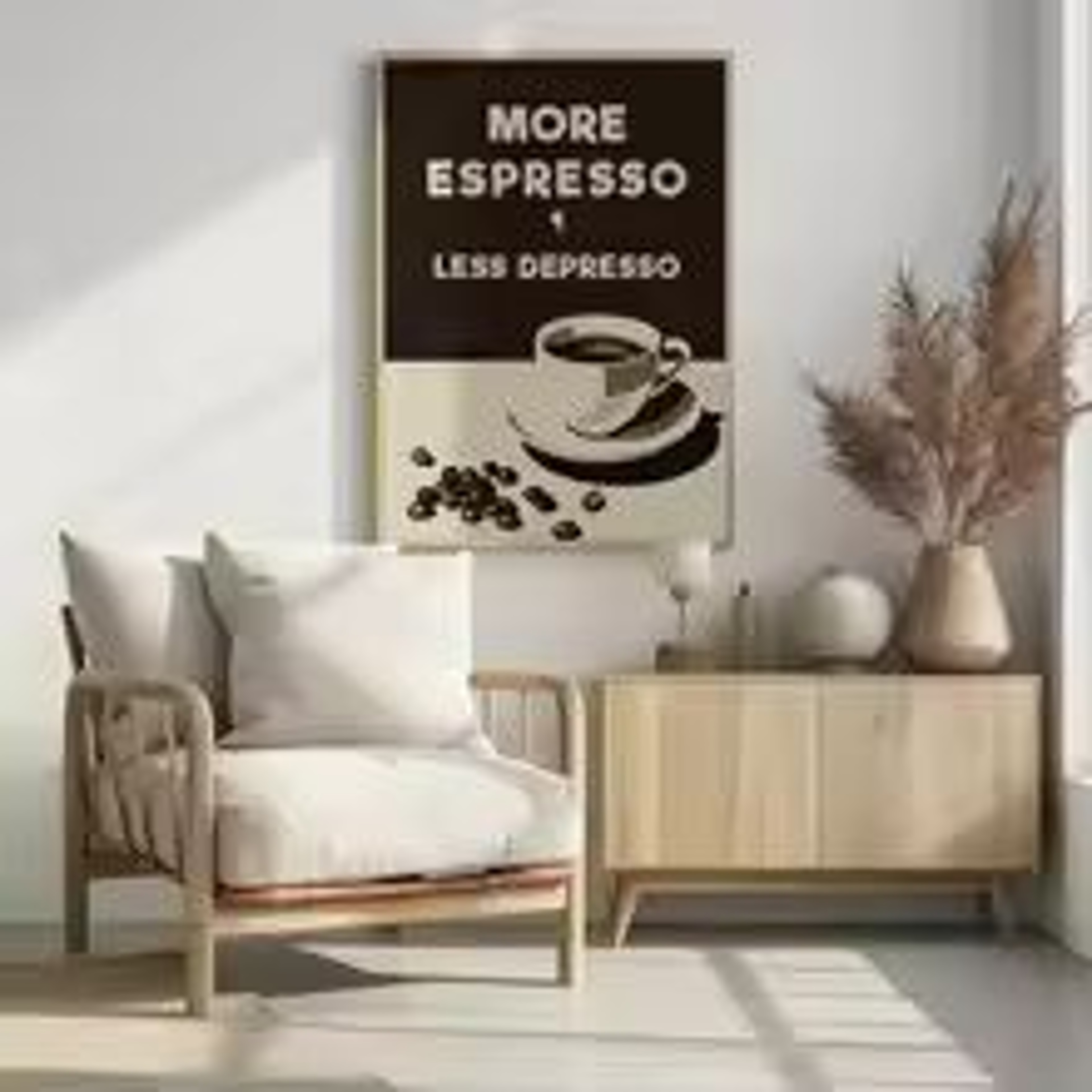 Retro Coffee Wall Art Canvas Chic Cafe Poster Kitchen Decor 6