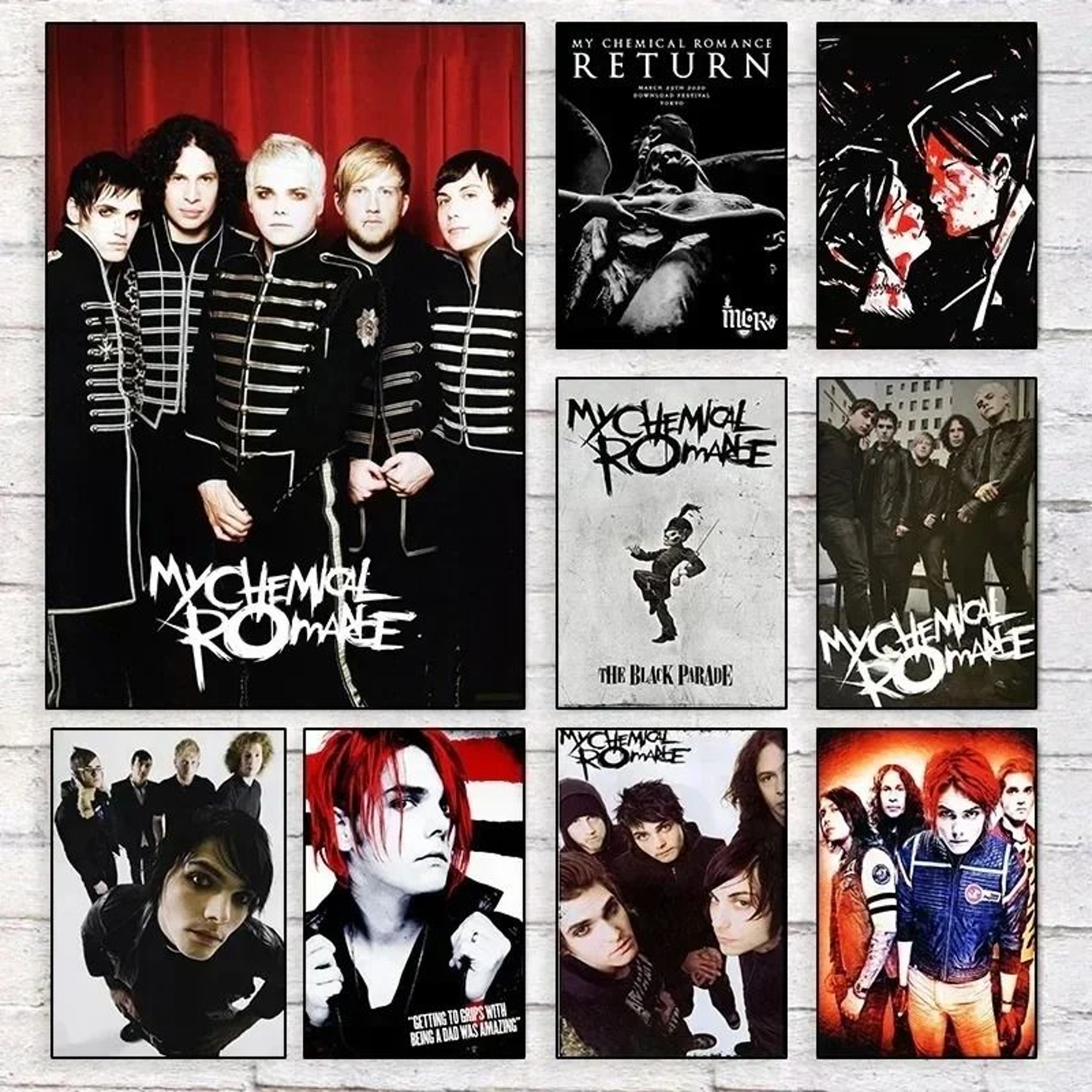 My Chemical Romance Poster Canvas Rock Band Wall Art Decor 0