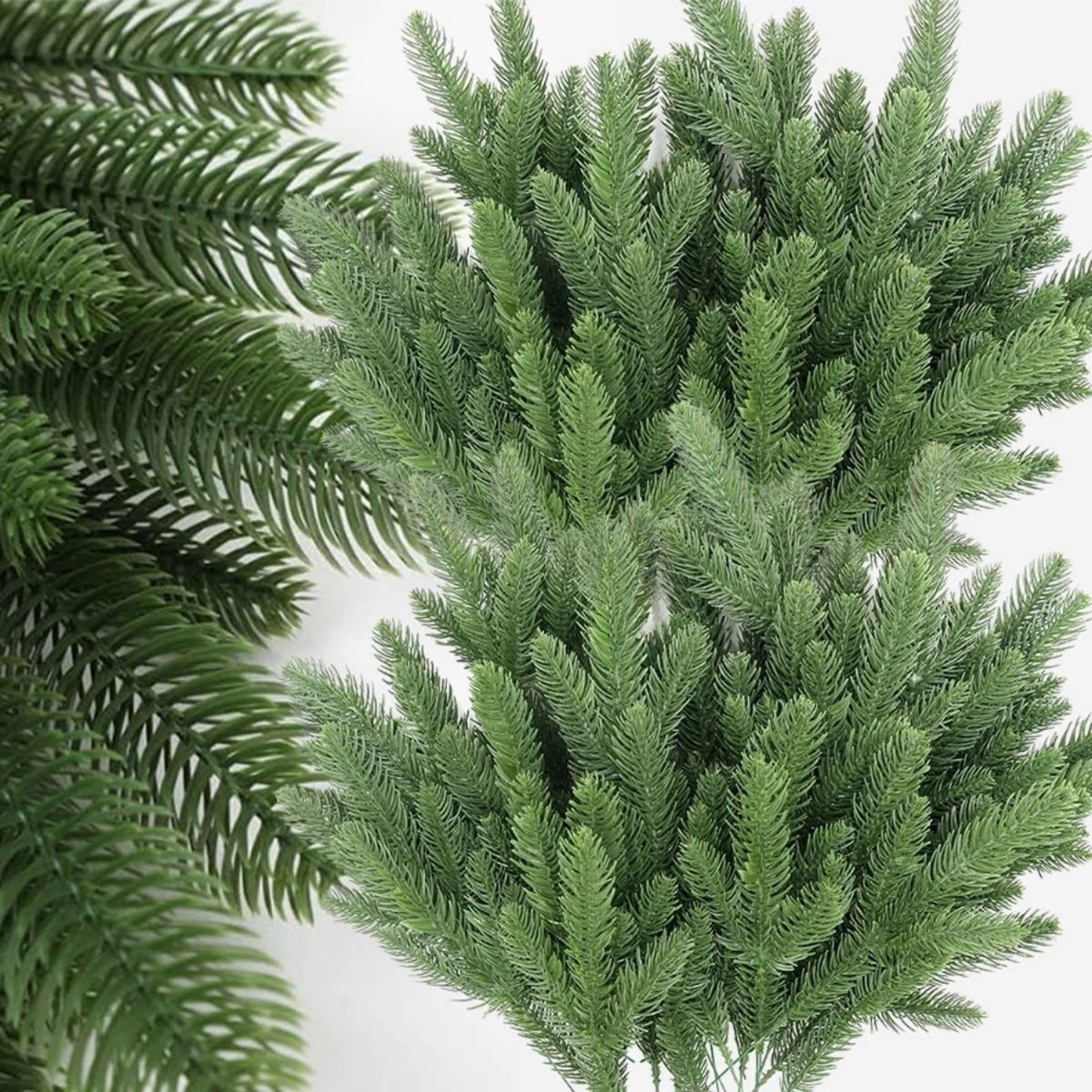 Artificial Pine Branches Fake Pine Stems Christmas Greenery Decor Set 3