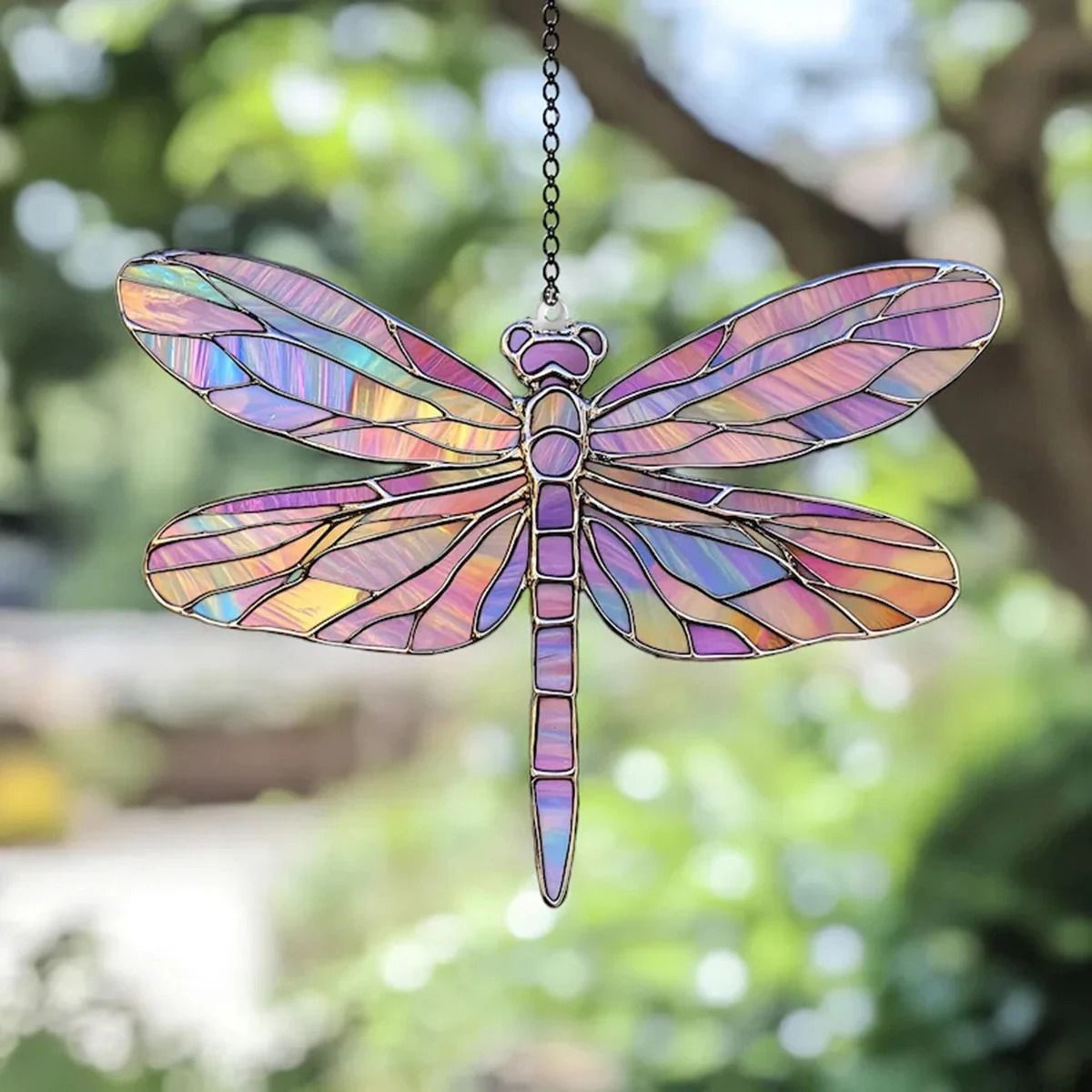 Colorful Dragonfly Suncatcher Acrylic Hanging Window Decor 18