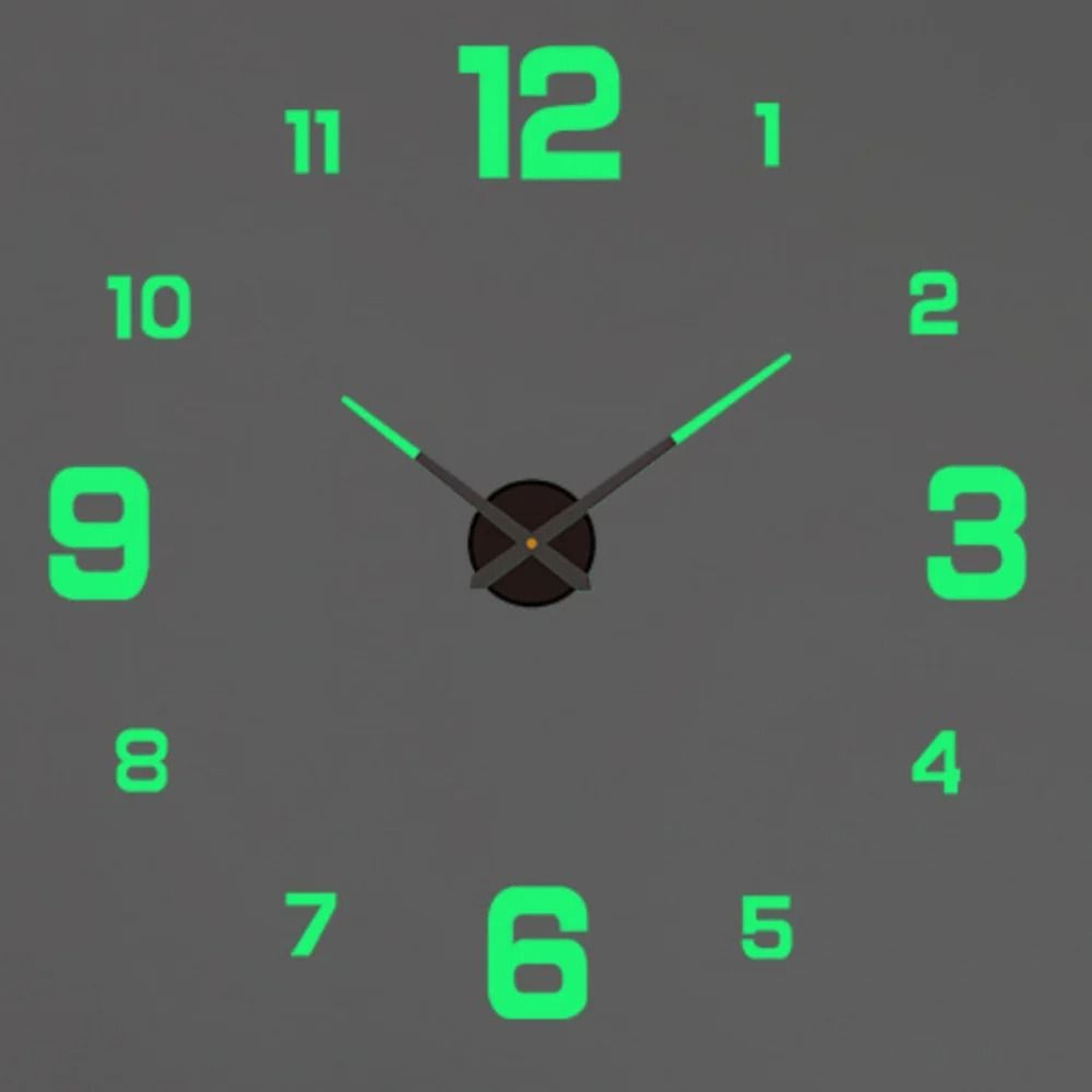 Large DIY 3D Wall Clock Modern Acrylic Mirror Decor Clock 24