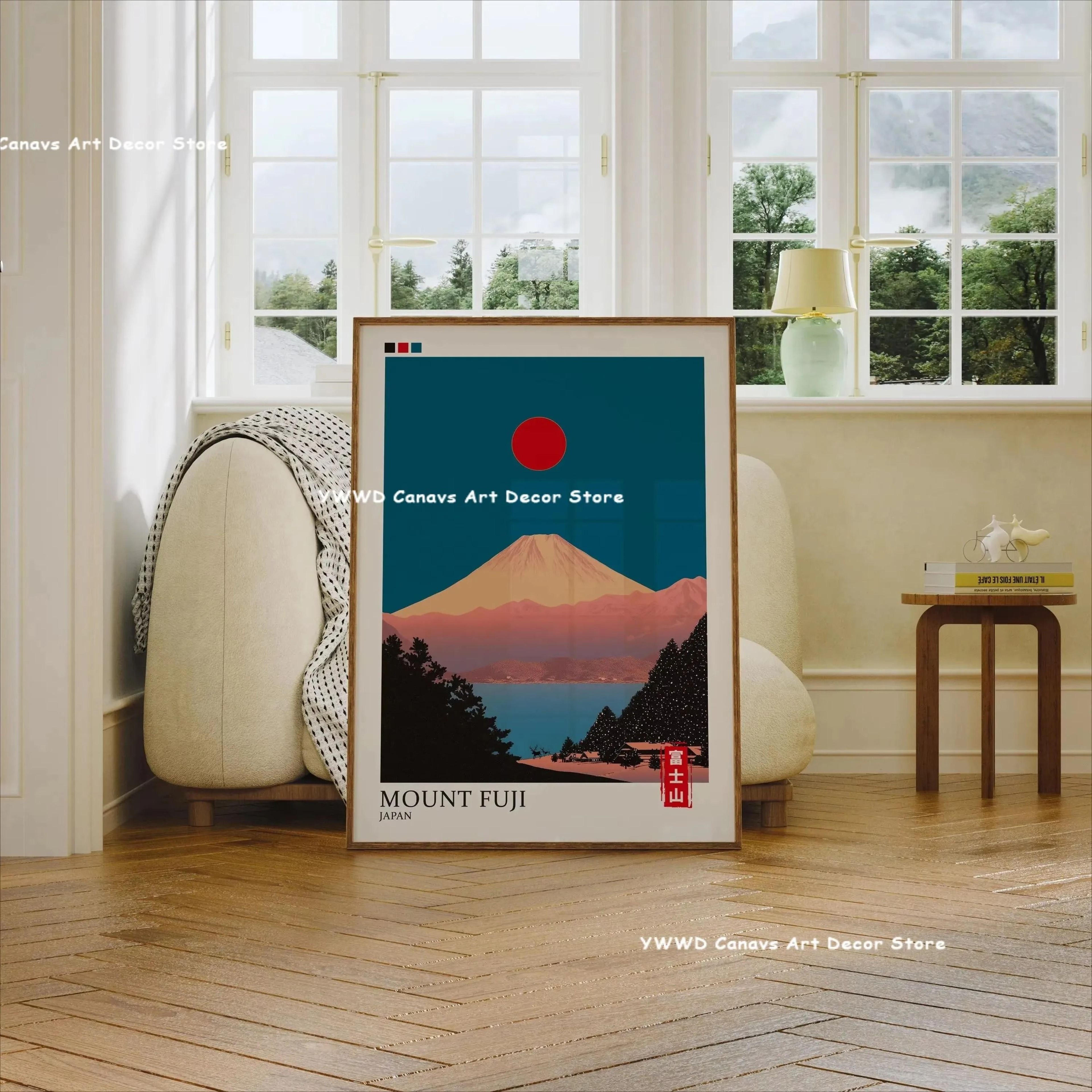 Hokusai Wave Canvas Japanese Wall Art Mount Fuji Wall Decor For Modern Home 2
