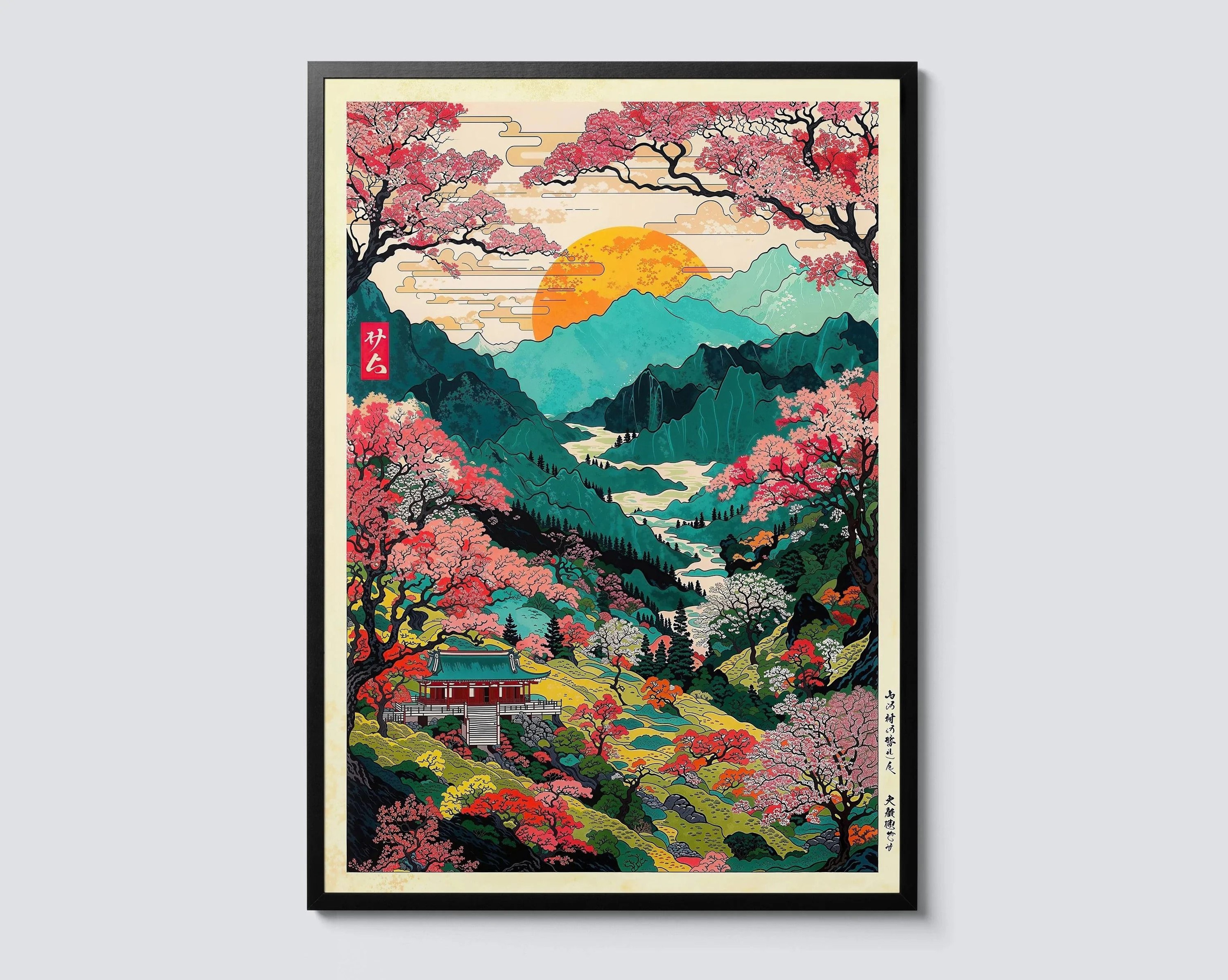 Hokusai Wave Canvas Japanese Wall Art Mount Fuji Wall Decor For Modern Home 16