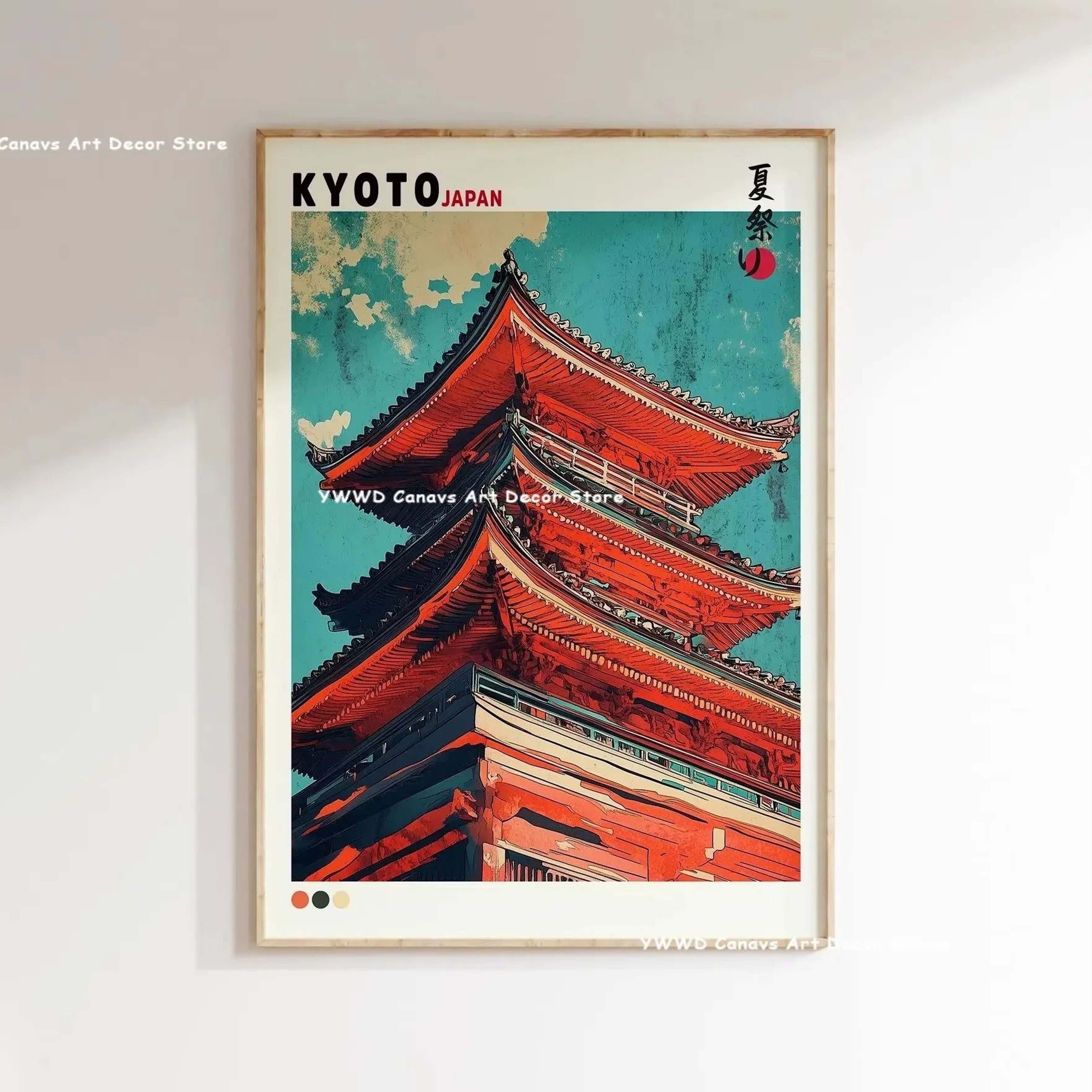 Hokusai Wave Canvas Japanese Wall Art Mount Fuji Wall Decor For Modern Home 6