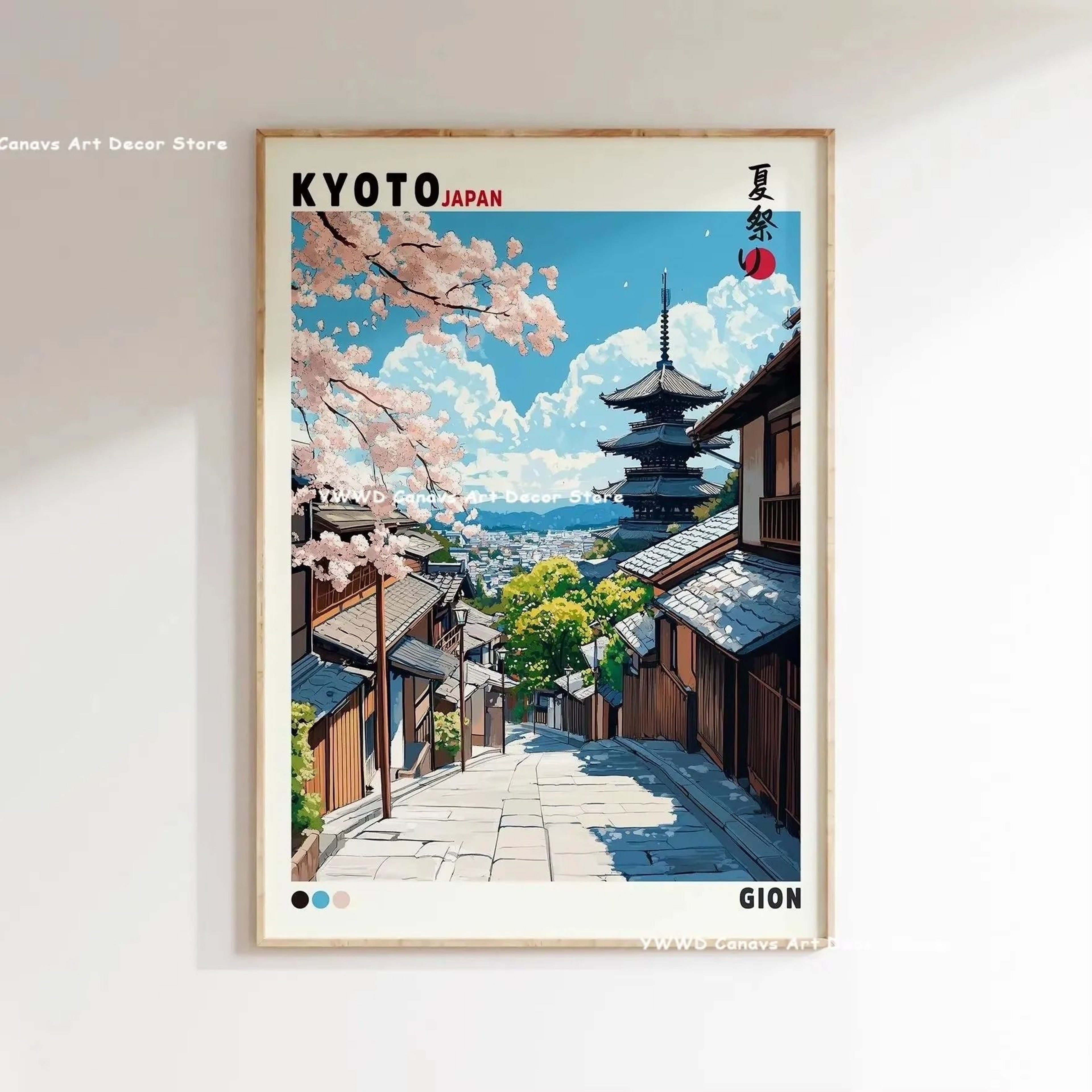 Hokusai Wave Canvas Japanese Wall Art Mount Fuji Wall Decor For Modern Home 26