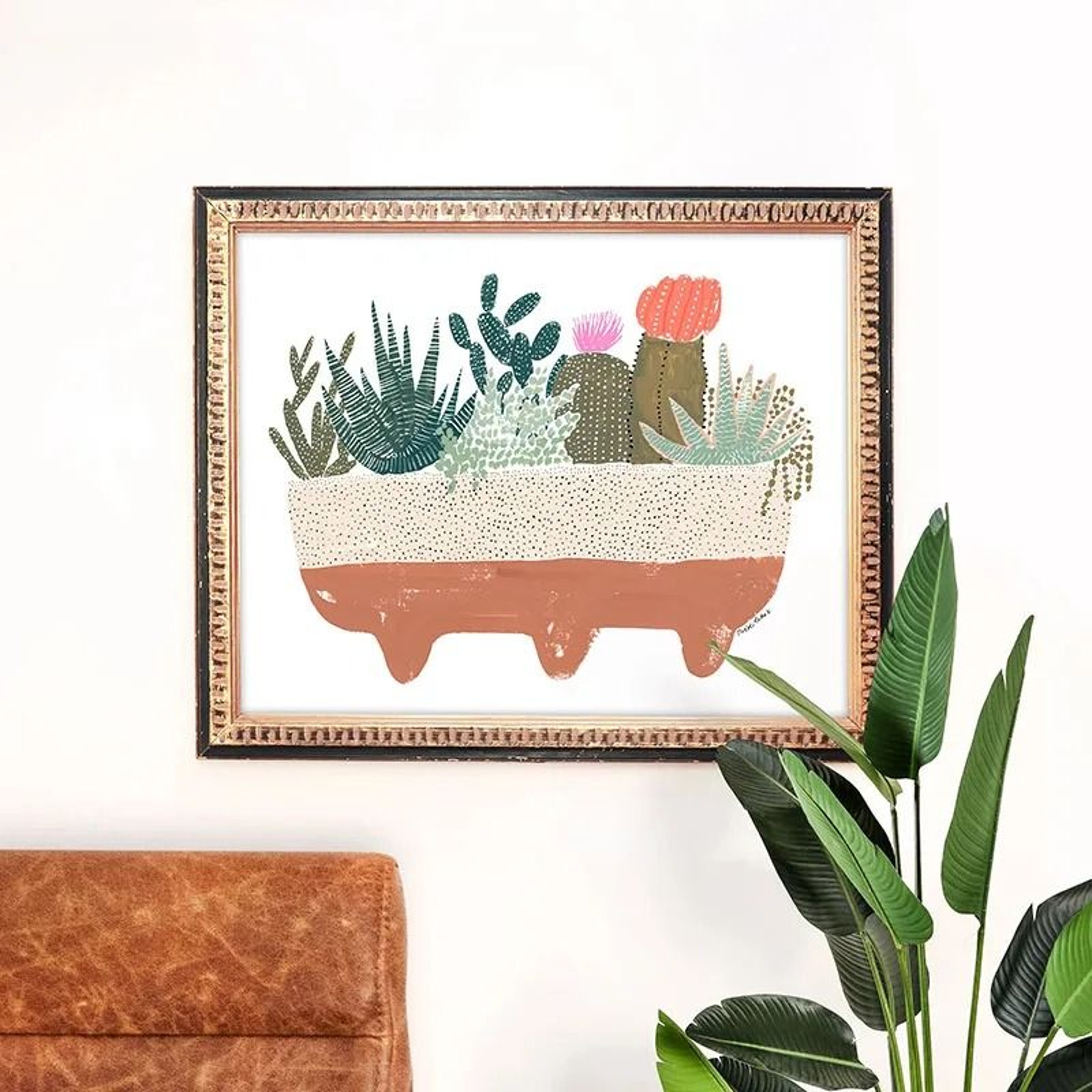 Botanical Wall Art Plant Canvas Print Green Wall Decor Nature Leaf Poster 3