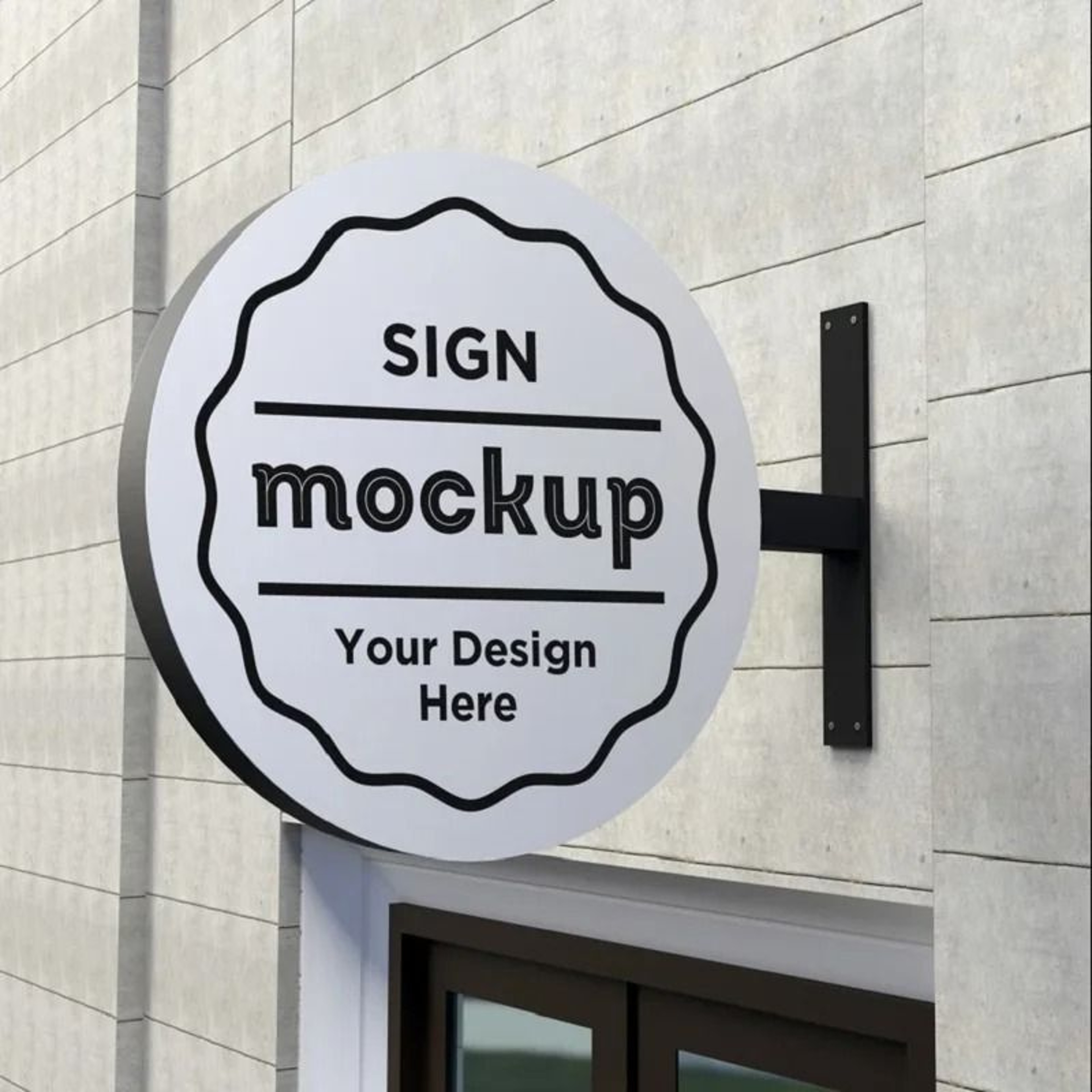 Custom LED Lightbox Sign Outdoor Double Sided Round Projecting Shop Sign 1
