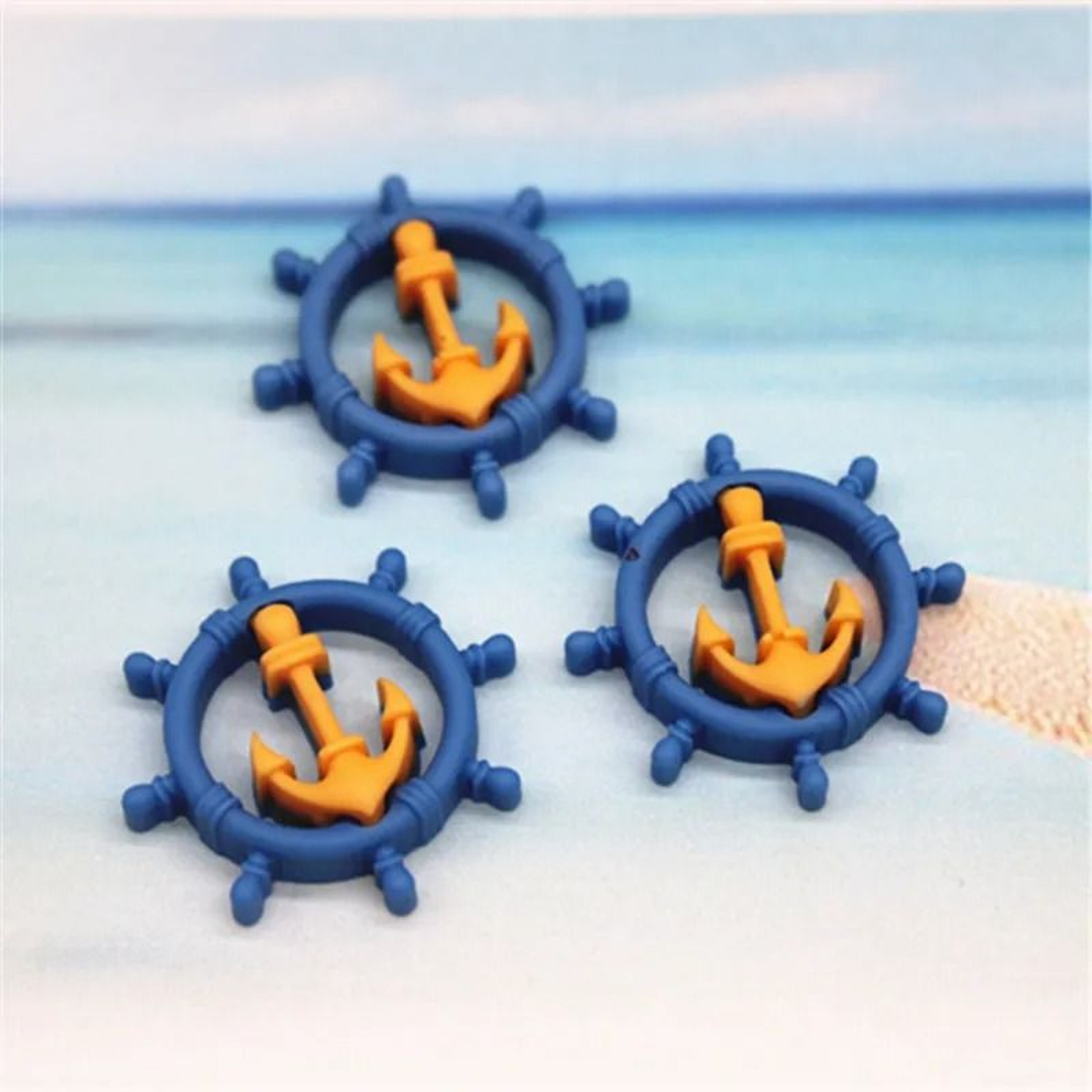 Mini Resin Beach Decorations Nautical DIY Craft Marine Flatback Charms Set 12