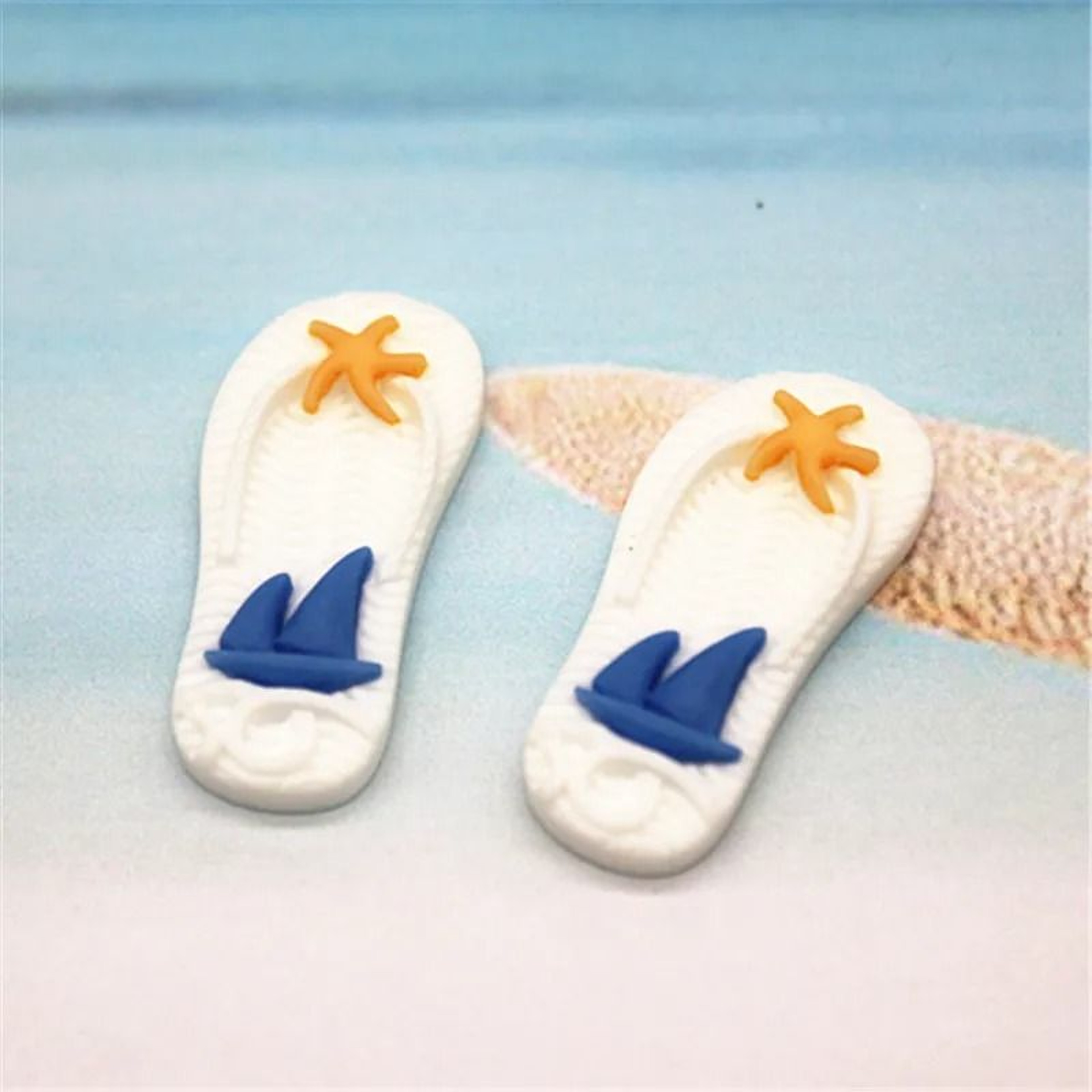 Mini Resin Beach Decorations Nautical DIY Craft Marine Flatback Charms Set 15