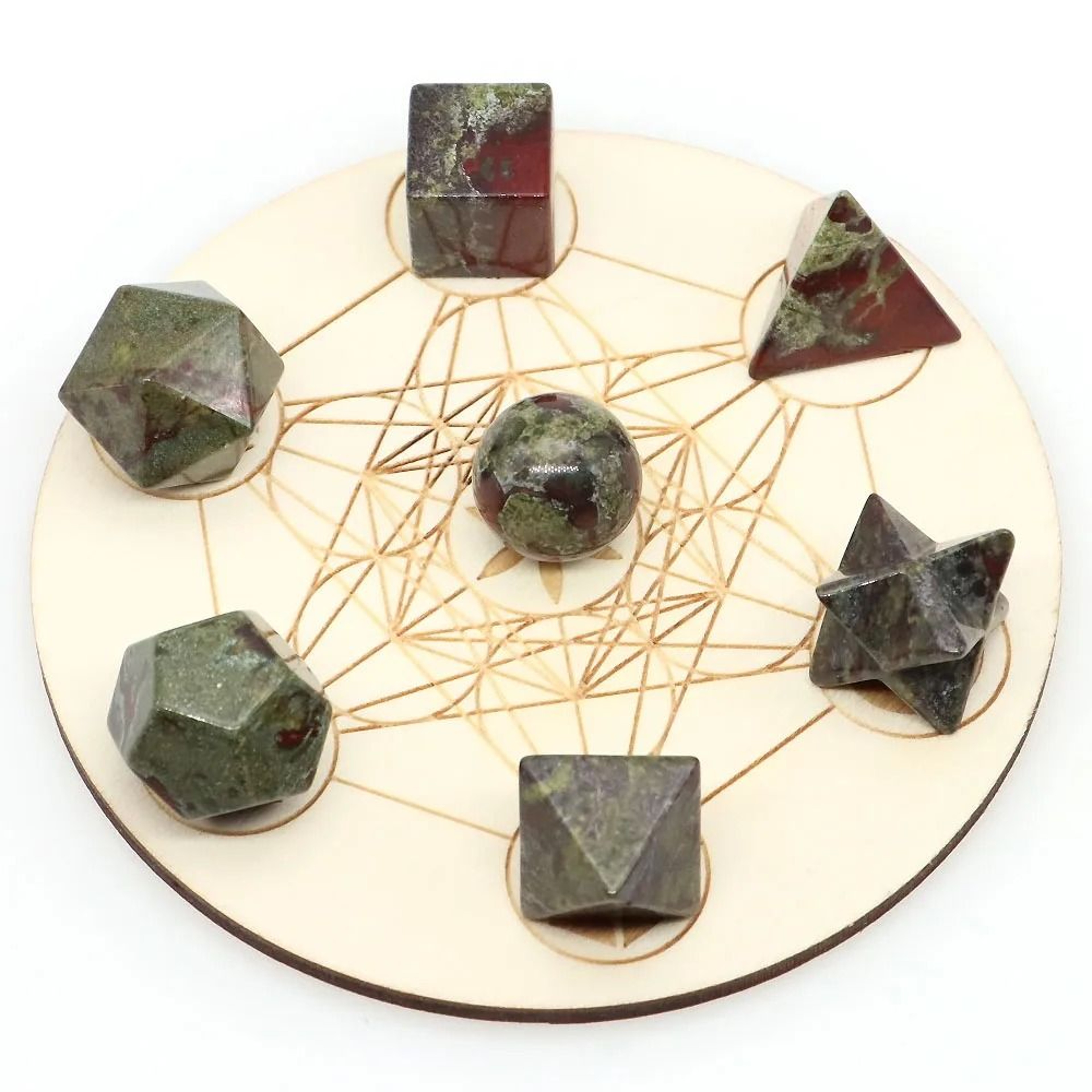 Platonic Solid Crystal Set Sacred Geometry Chakra Healing Reiki Stones 2