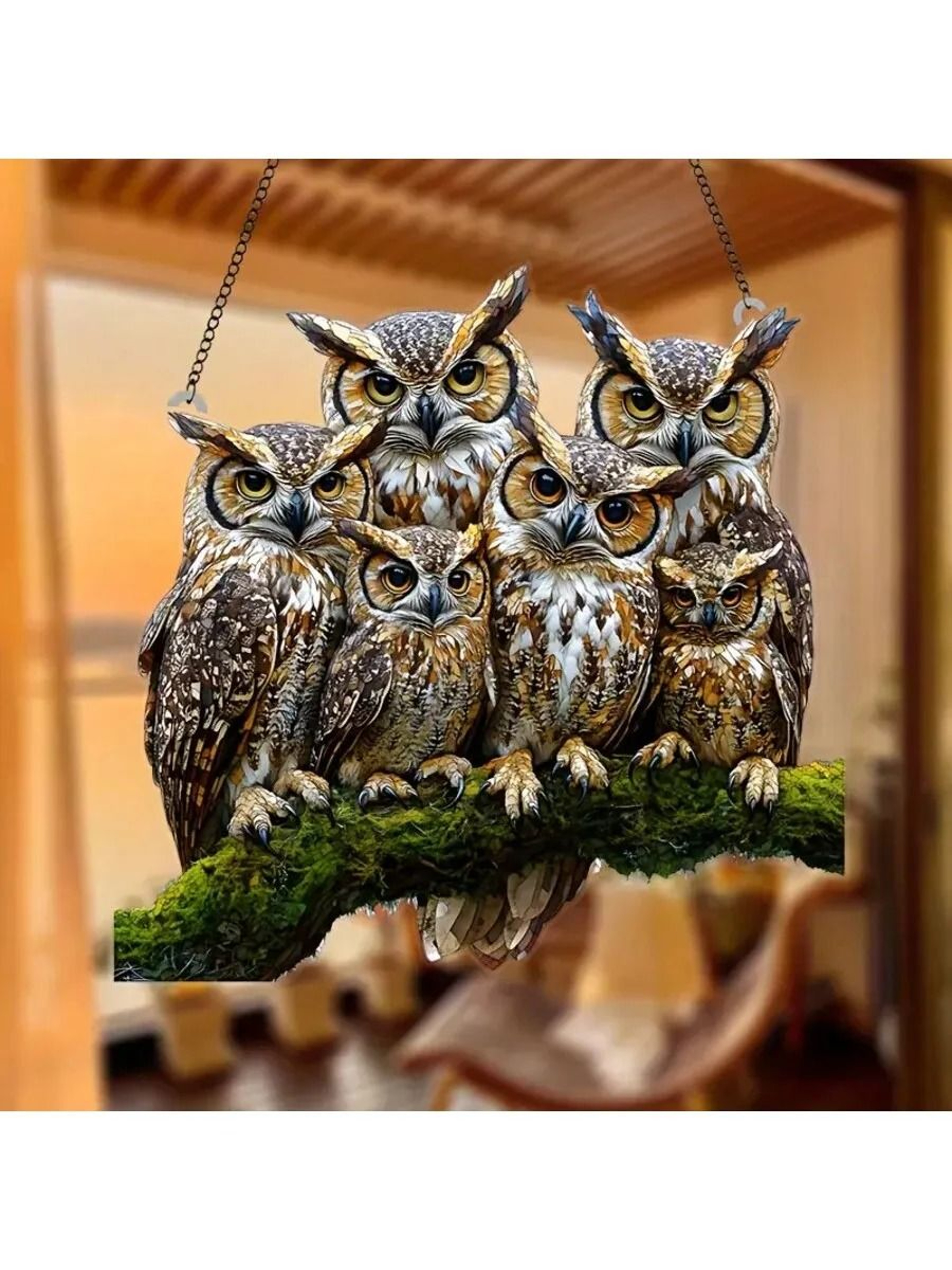 Colorful Owl Pendant Light Decorative Animal Hanging Lamp For Home Decor 8