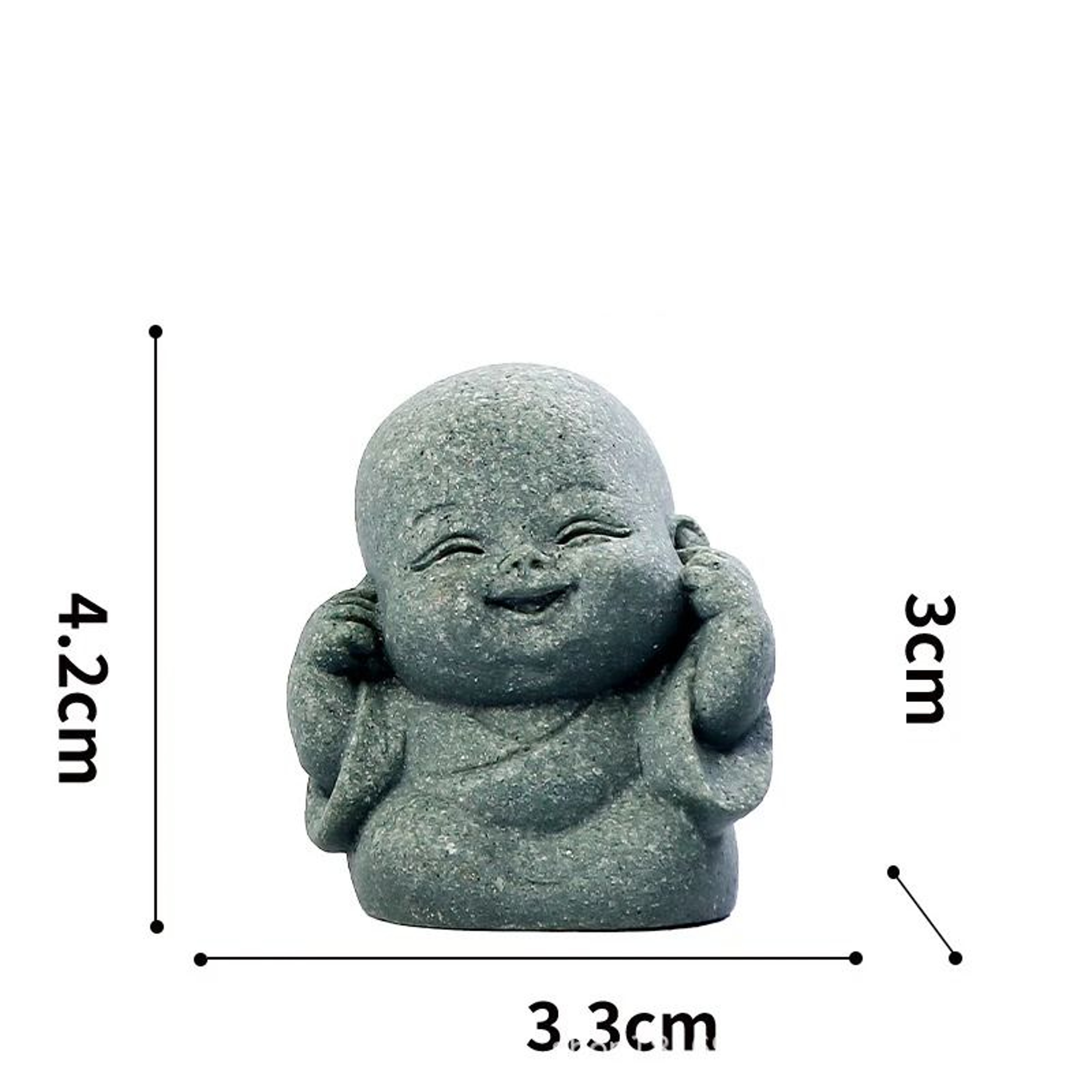 Zen Monk Statue Set Cute Little Monk Figurines Meditation Home Decor 1