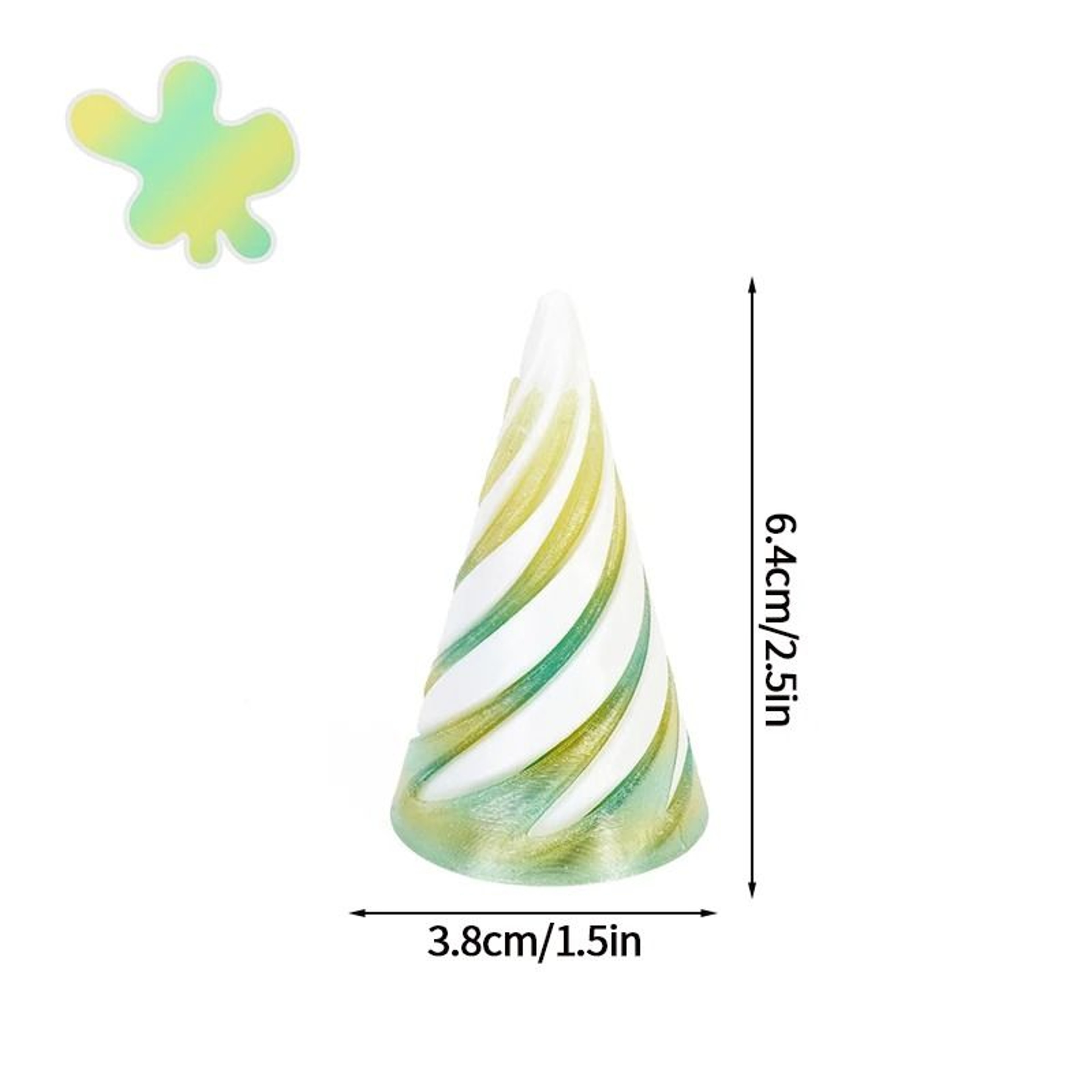 3D Printed Fidget Toy Spiral Cone Impossible Pyramid Anti Stress Desk Toy 12