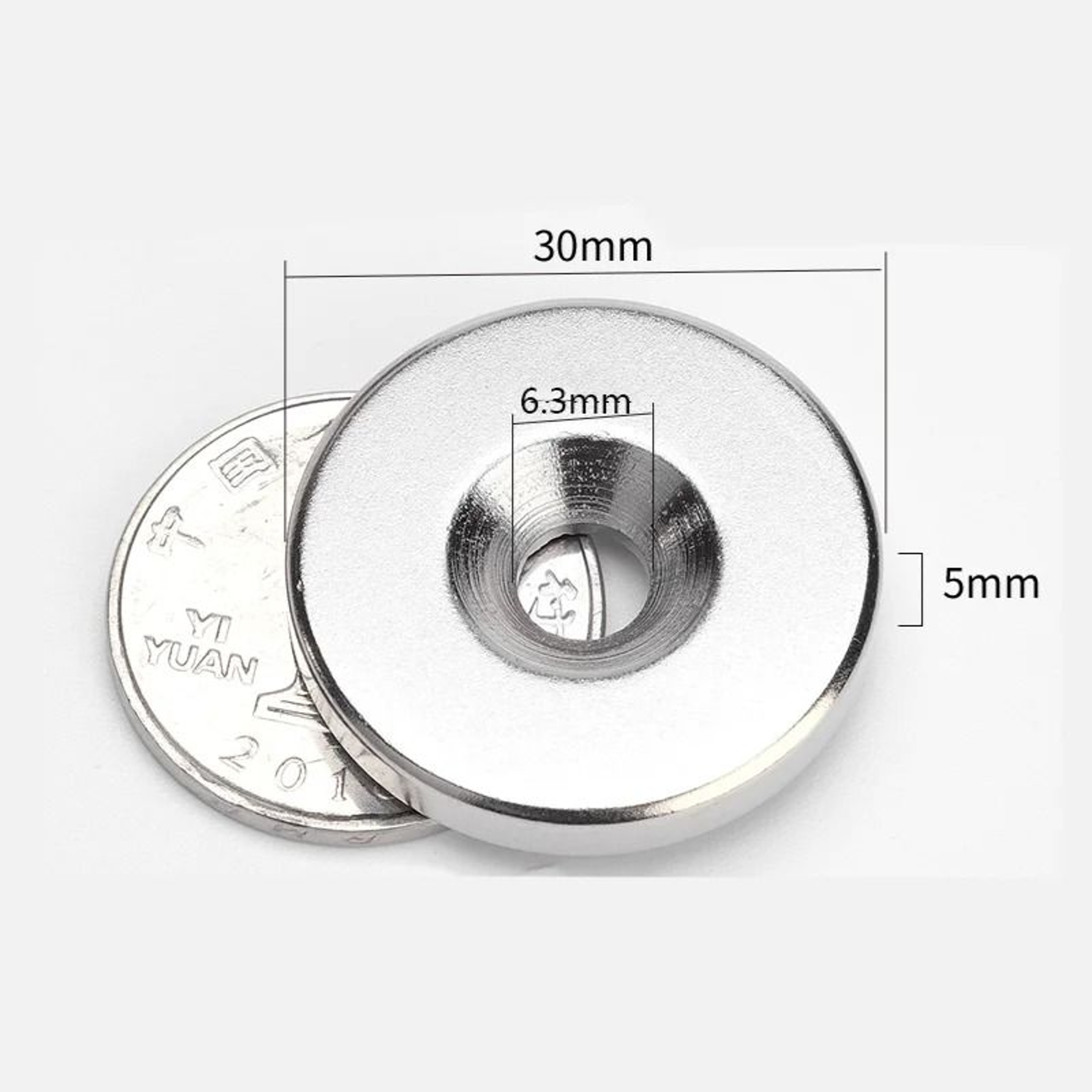 N52 Neodymium Magnets Countersunk Hole Strong Round Mounting Magnets Set 10pcs 1
