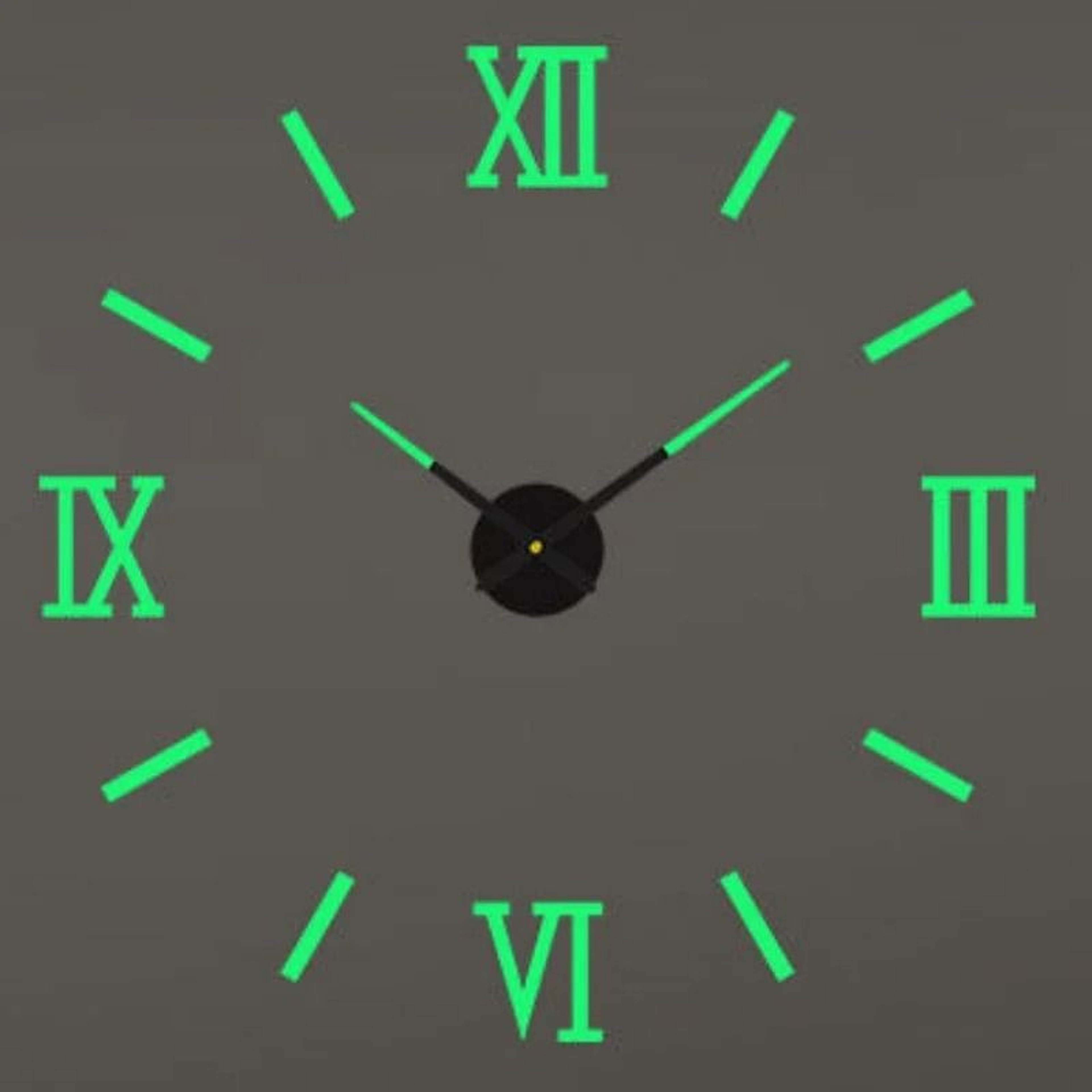 3D Wall Clock DIY Large Luminous Silent Modern Wall Decor 17