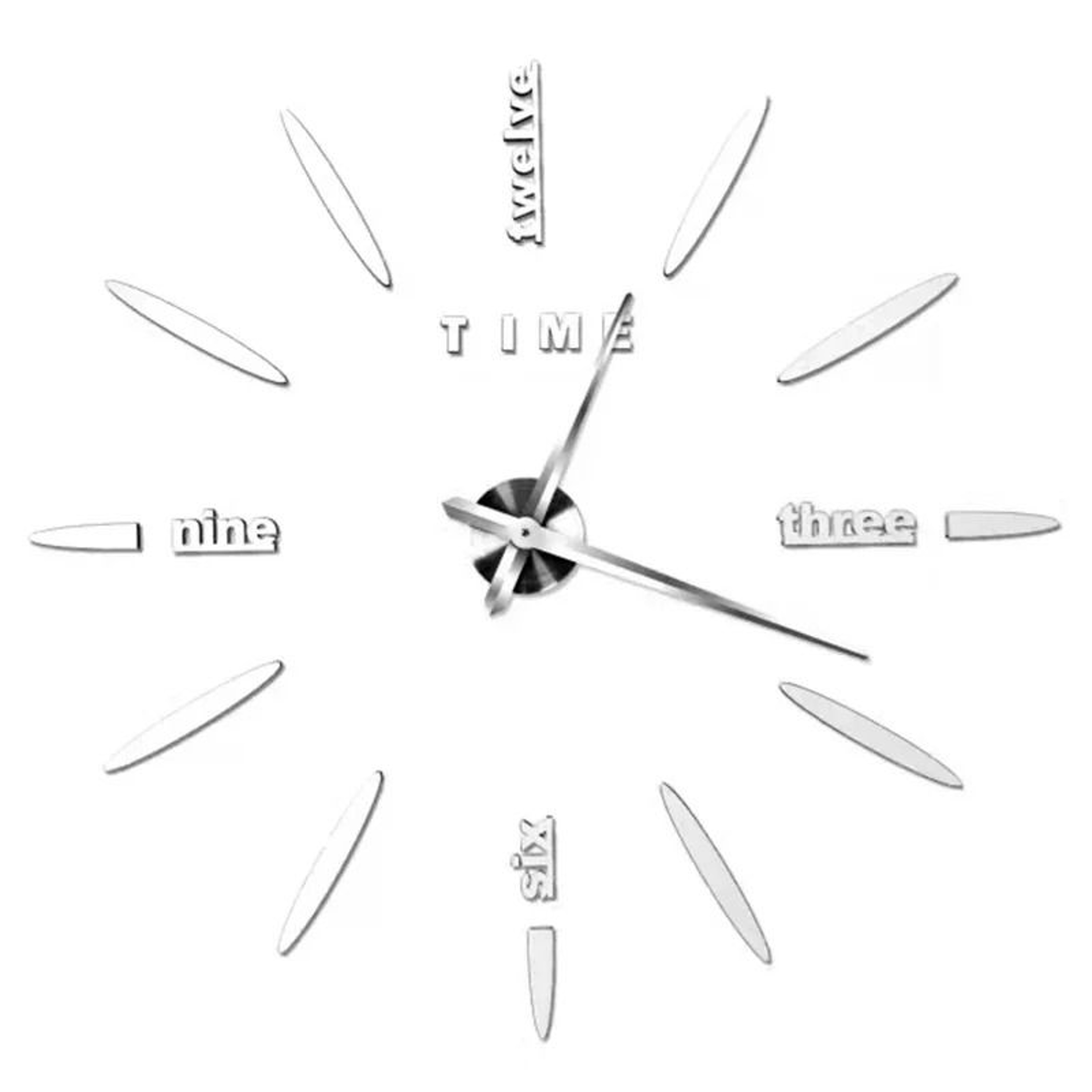3D Wall Clock DIY Large Luminous Silent Modern Wall Decor 23