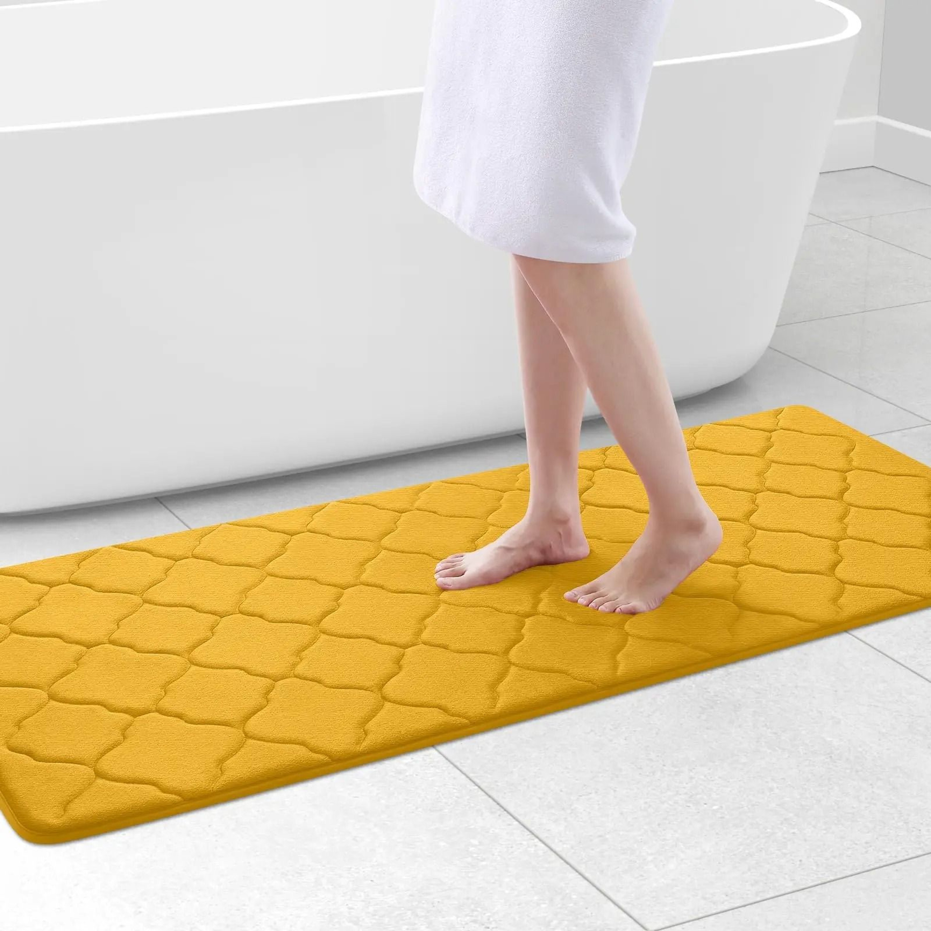 Luxury Memory Foam Bath Mat Non Slip Soft Absorbent Bathroom Carpet 6