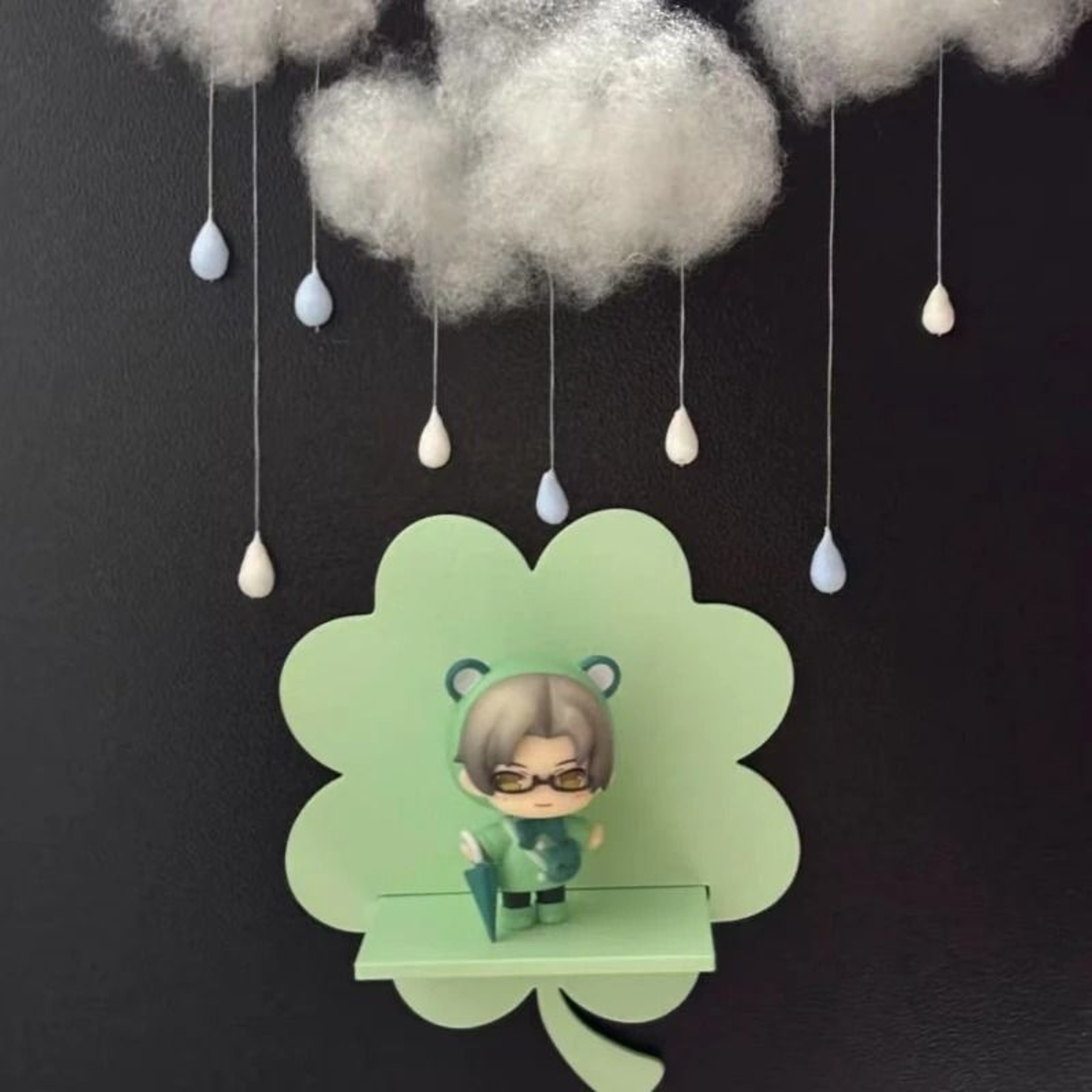 Kawaii Pudding Figurine Anime Desk Decor Cute Pegboard Shelf Ornament 29