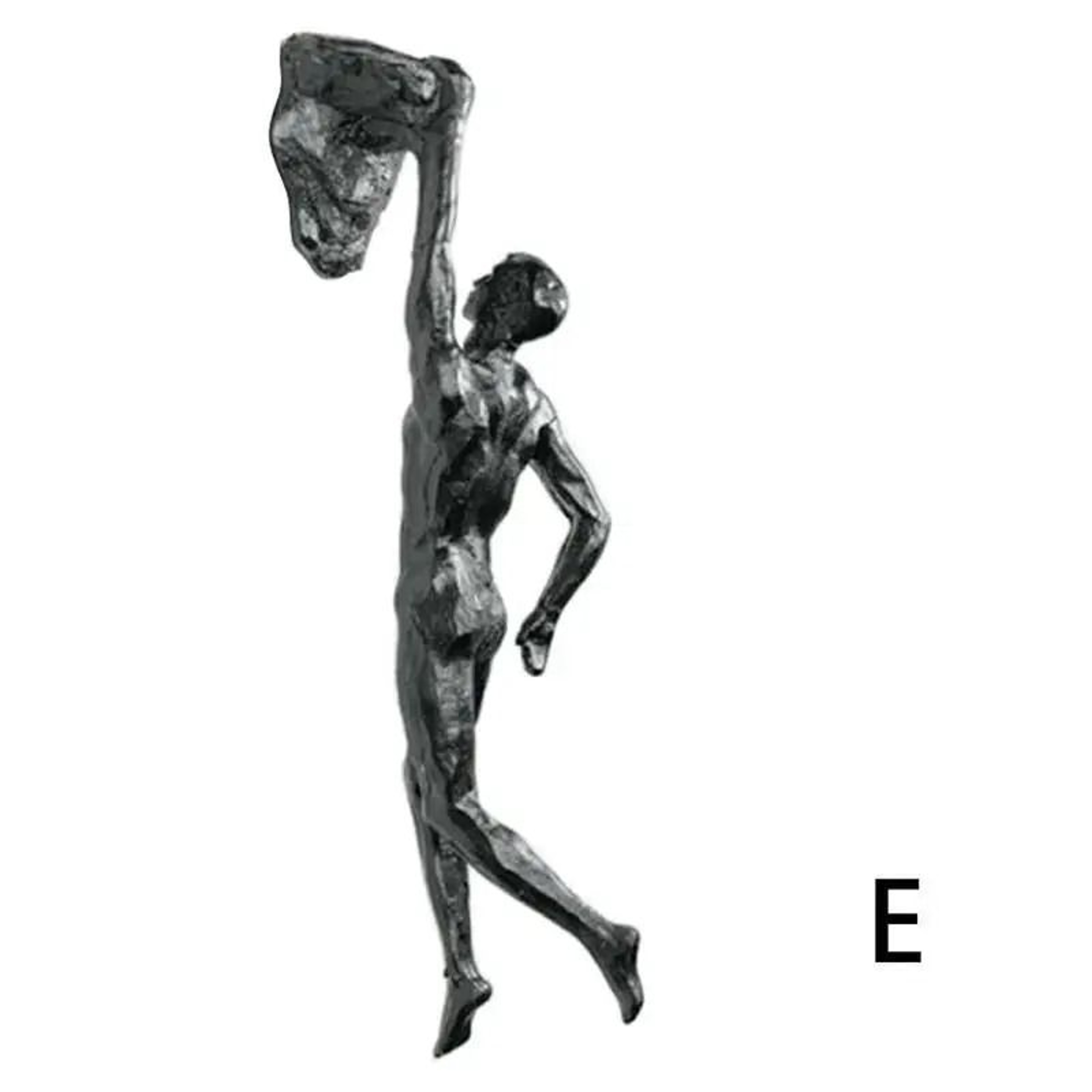 Modern Climbing Man Wall Sculpture Resin 3D Athlete Wall Art Decor 5