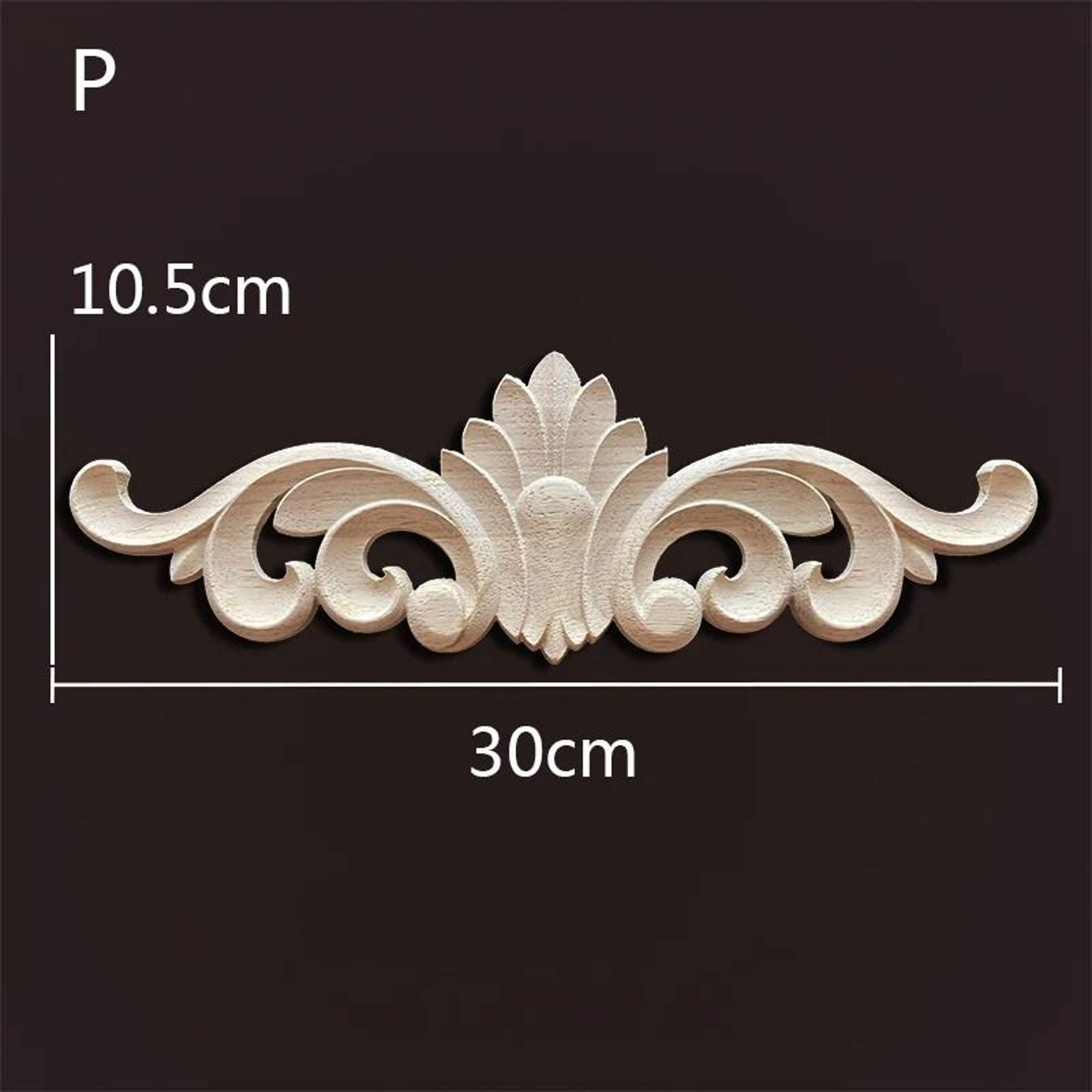 Decorative Wood Appliques Carved Onlays Trim For Furniture And Wall Decor 2