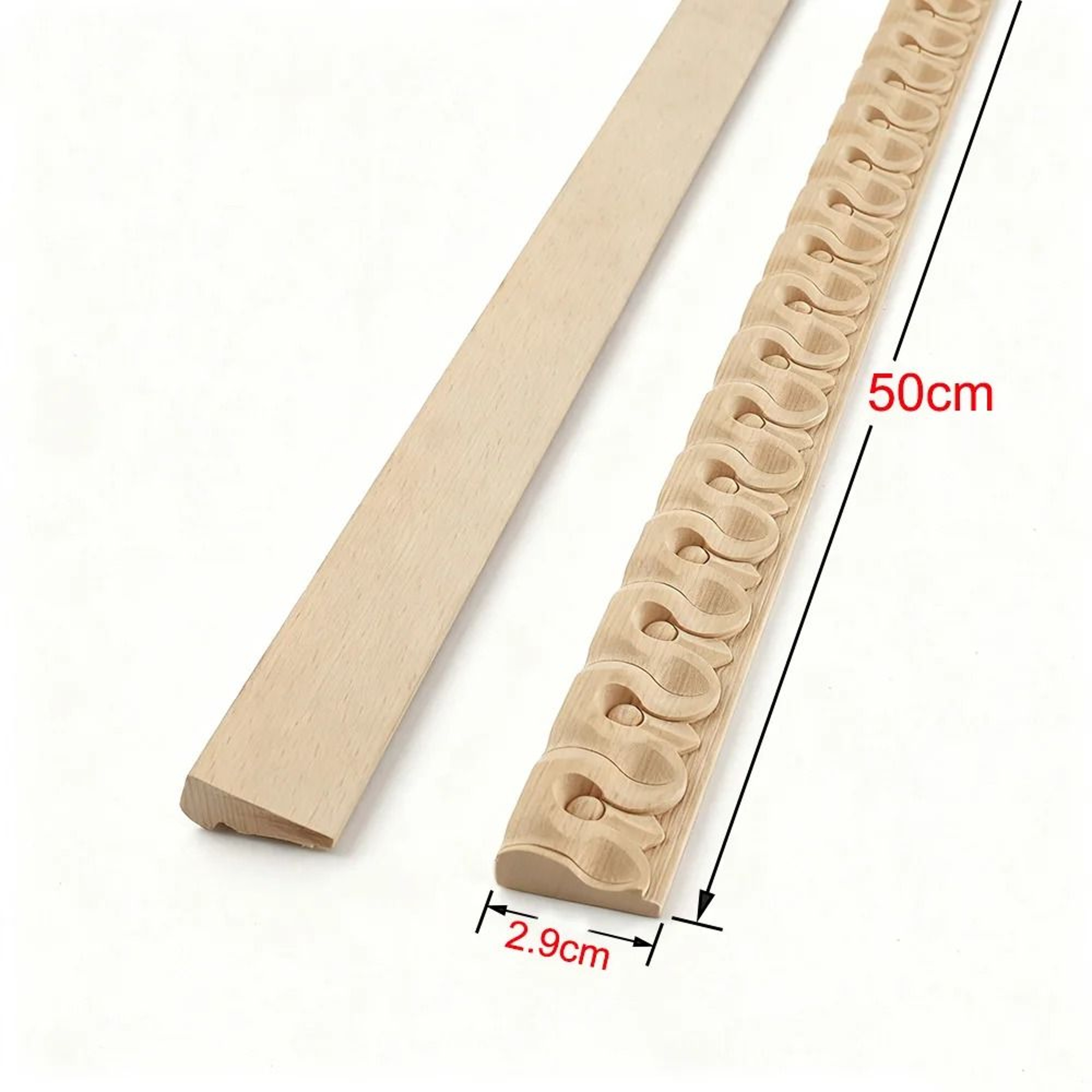 Exquisite Wood Carved Applique Decorative Furniture Trim Onlay 2