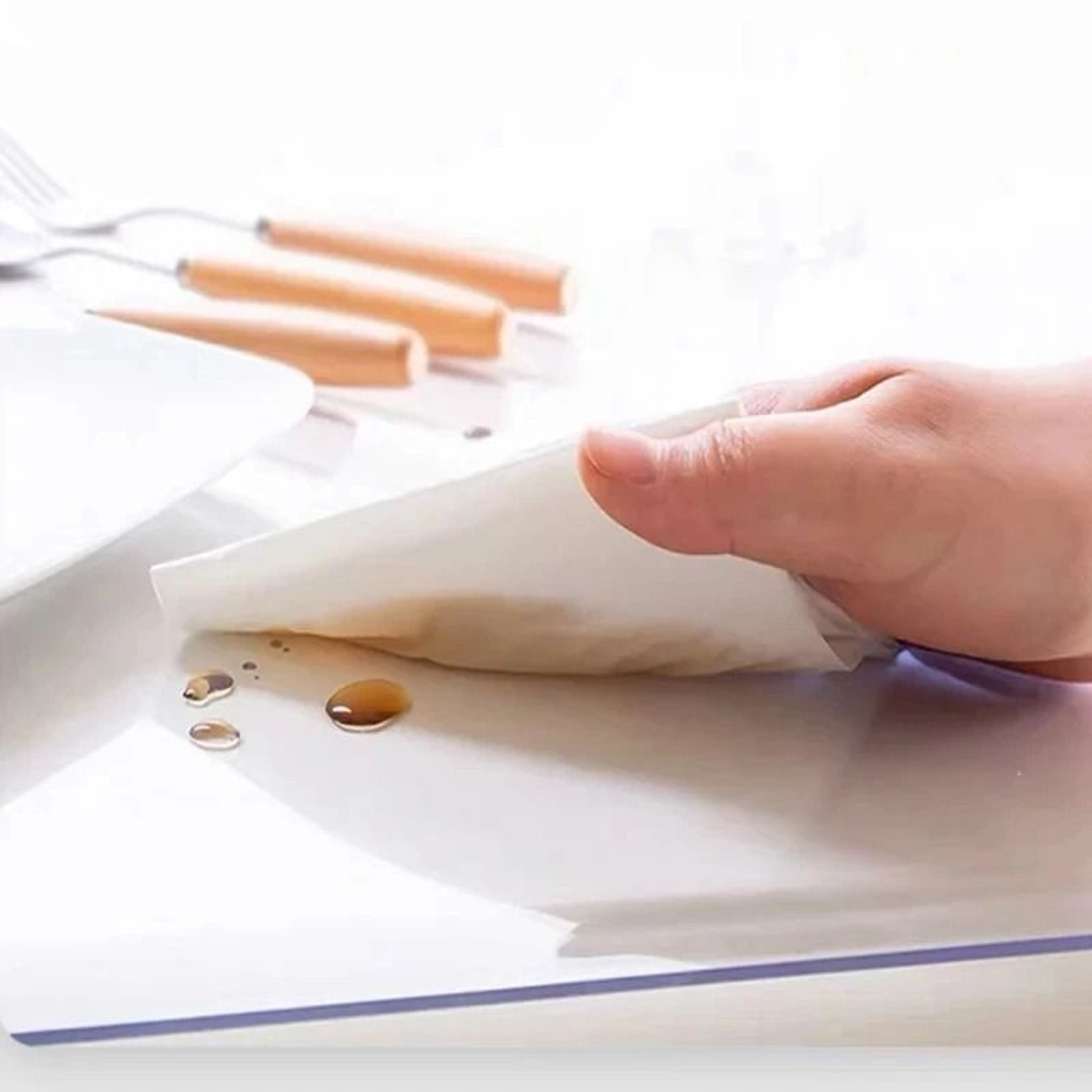 Clear PVC Table Protector Transparent Waterproof Table Cover Mat 13