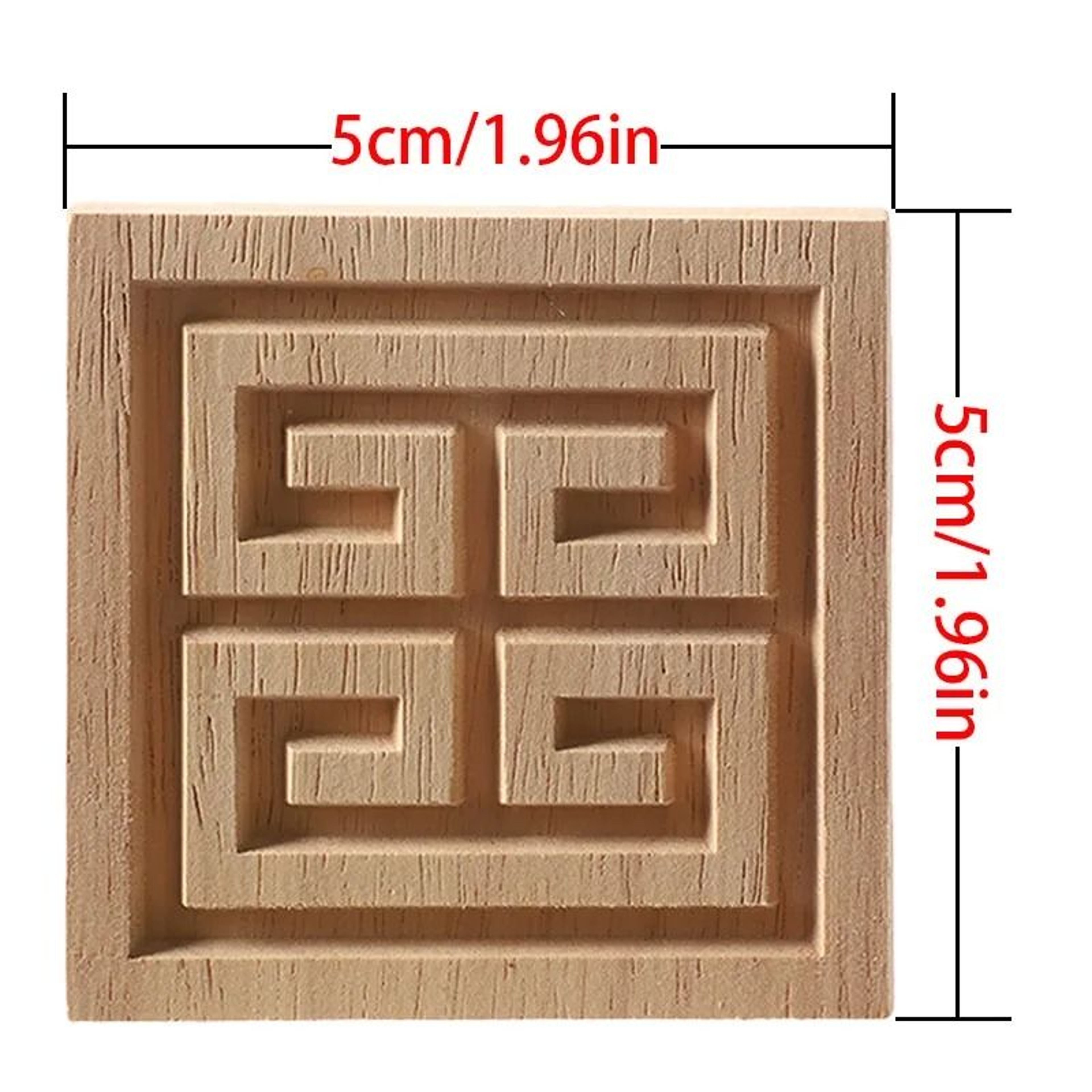 European Style Wood Corner Applique Floral Carved Furniture Trim 15