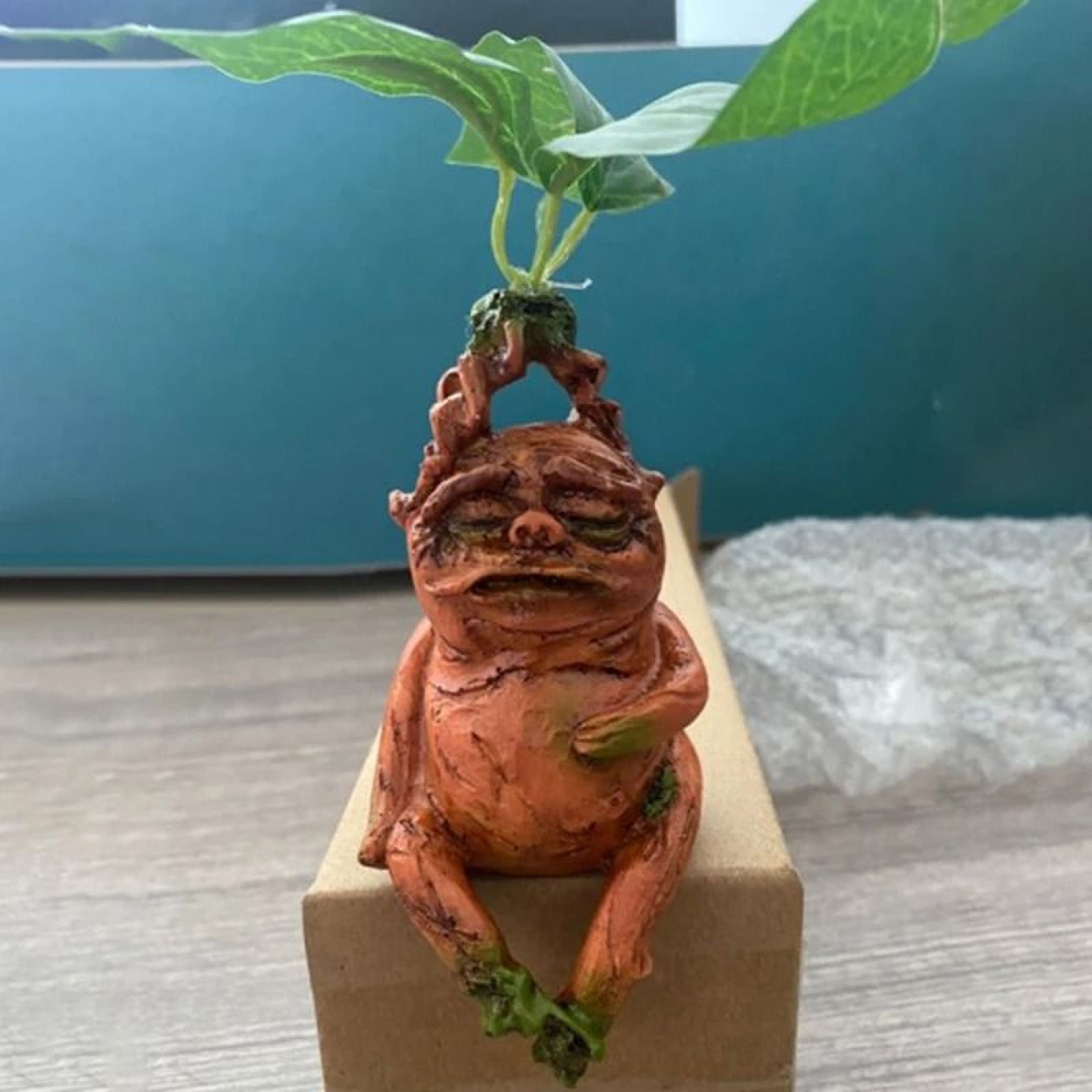 Mandrake Resin Garden Statue Fantasy Plant Figurine Outdoor And Home Decor 5