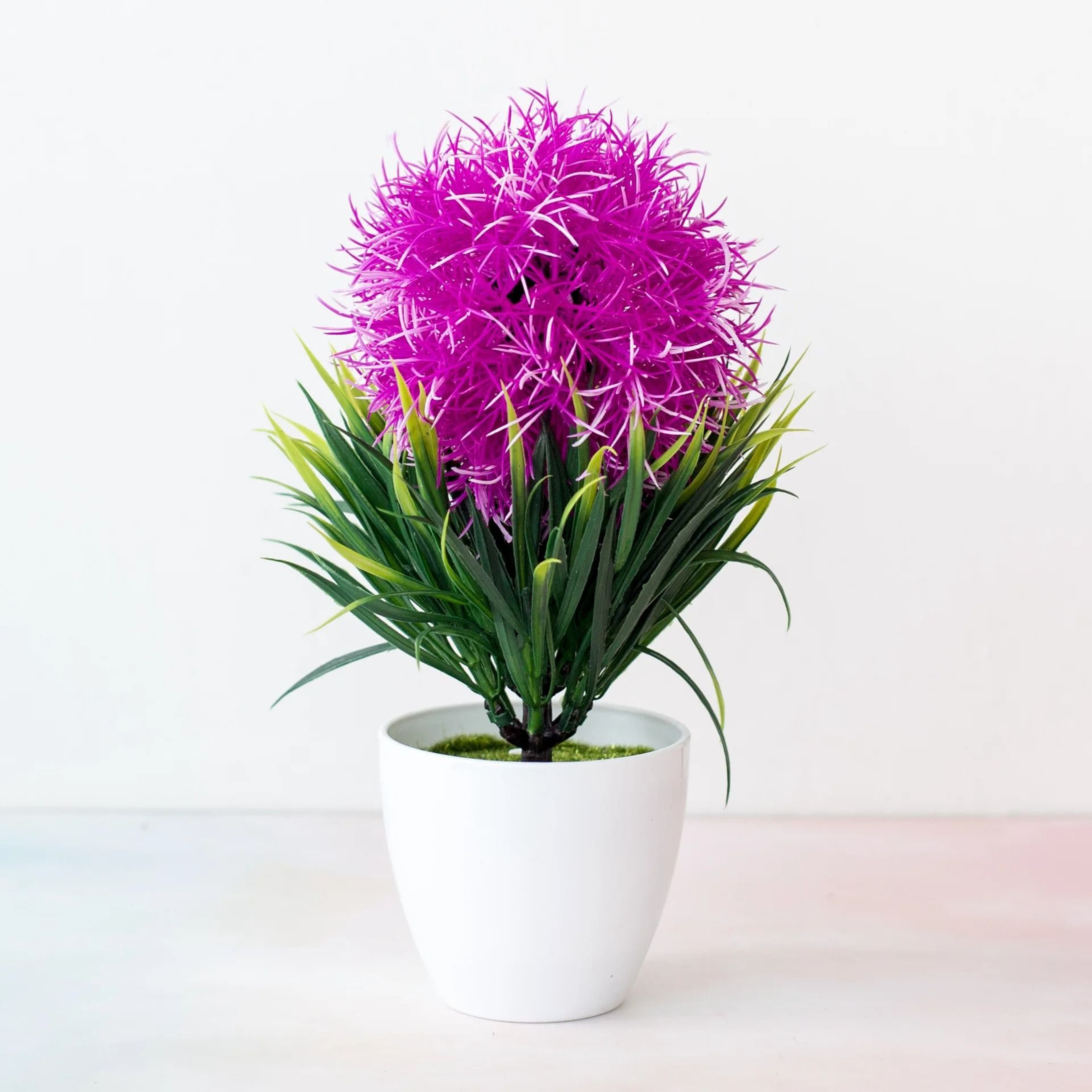 Artificial Bonsai Plant Small Potted Green Tree Decor For Home And Office 14