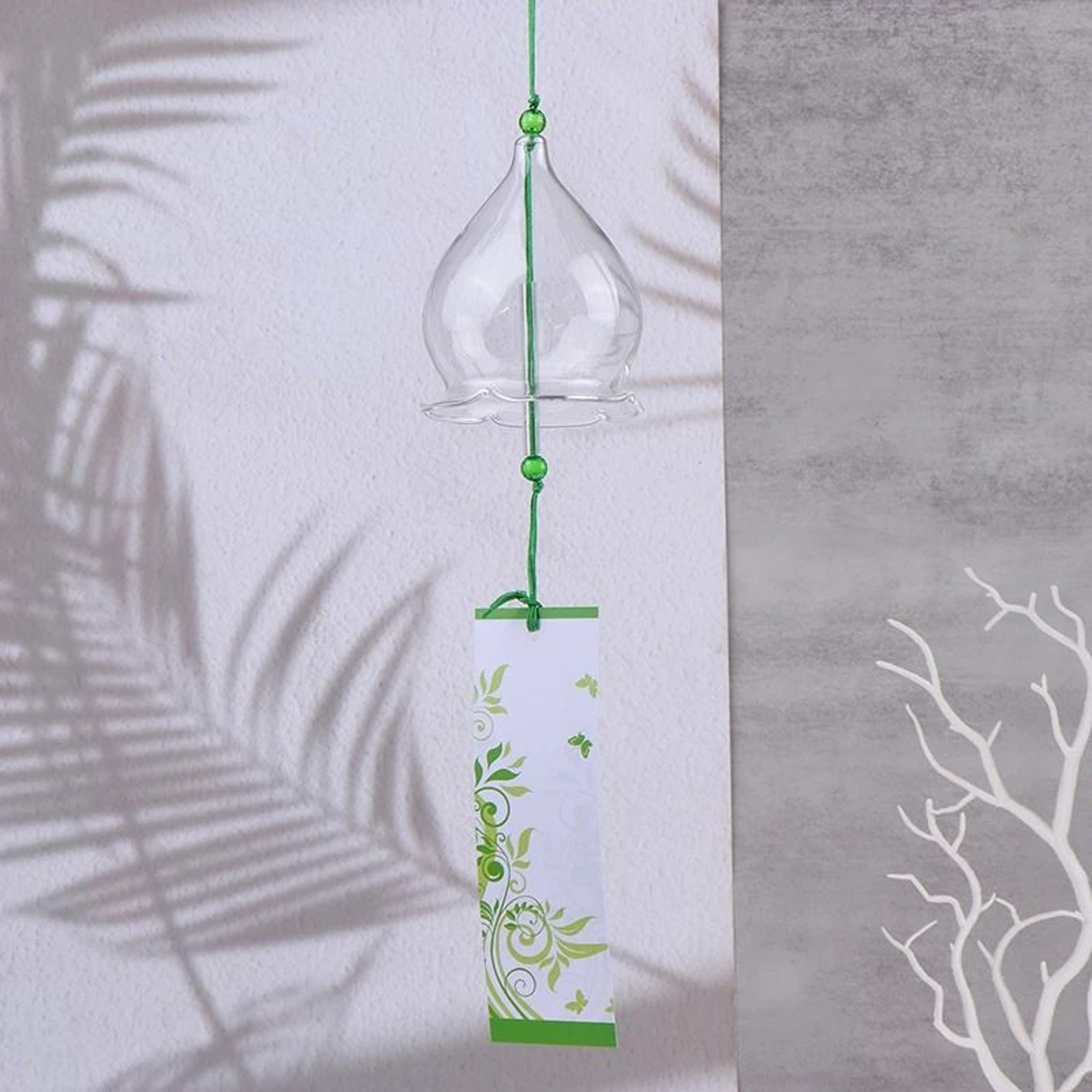 Transparent Glass Wind Chimes Japanese Wind Bell Hanging Decor 3